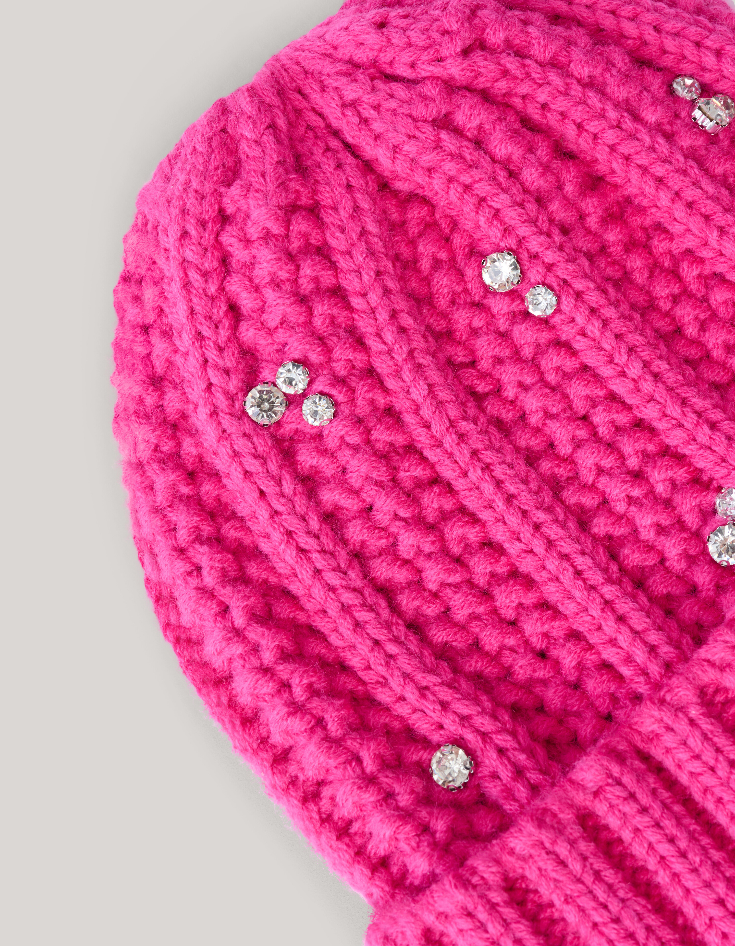 Strass Beanie Rosa SHOEBY ACCESSOIRES