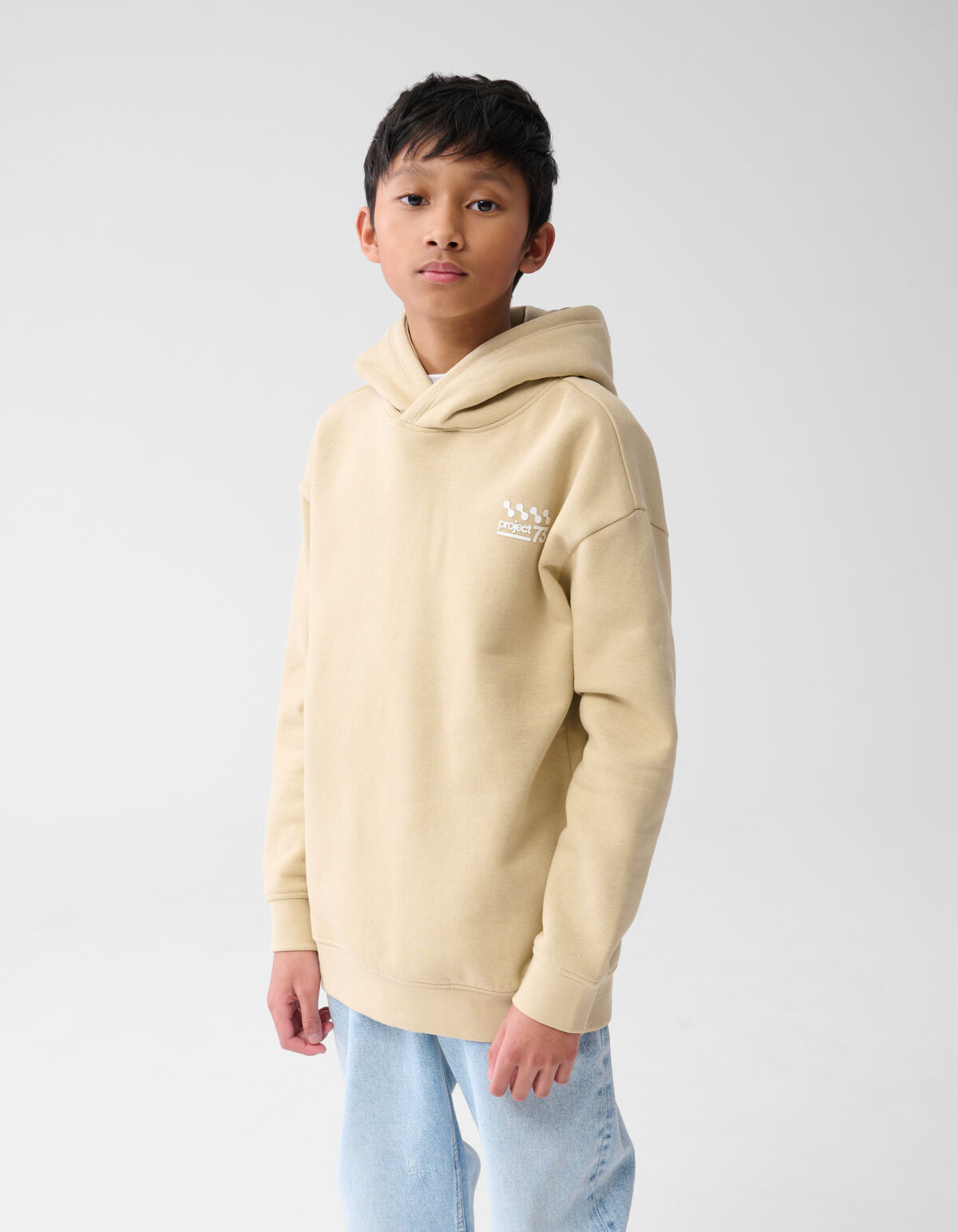 Basic Text Hoodie Sand SHOEBY BOYS