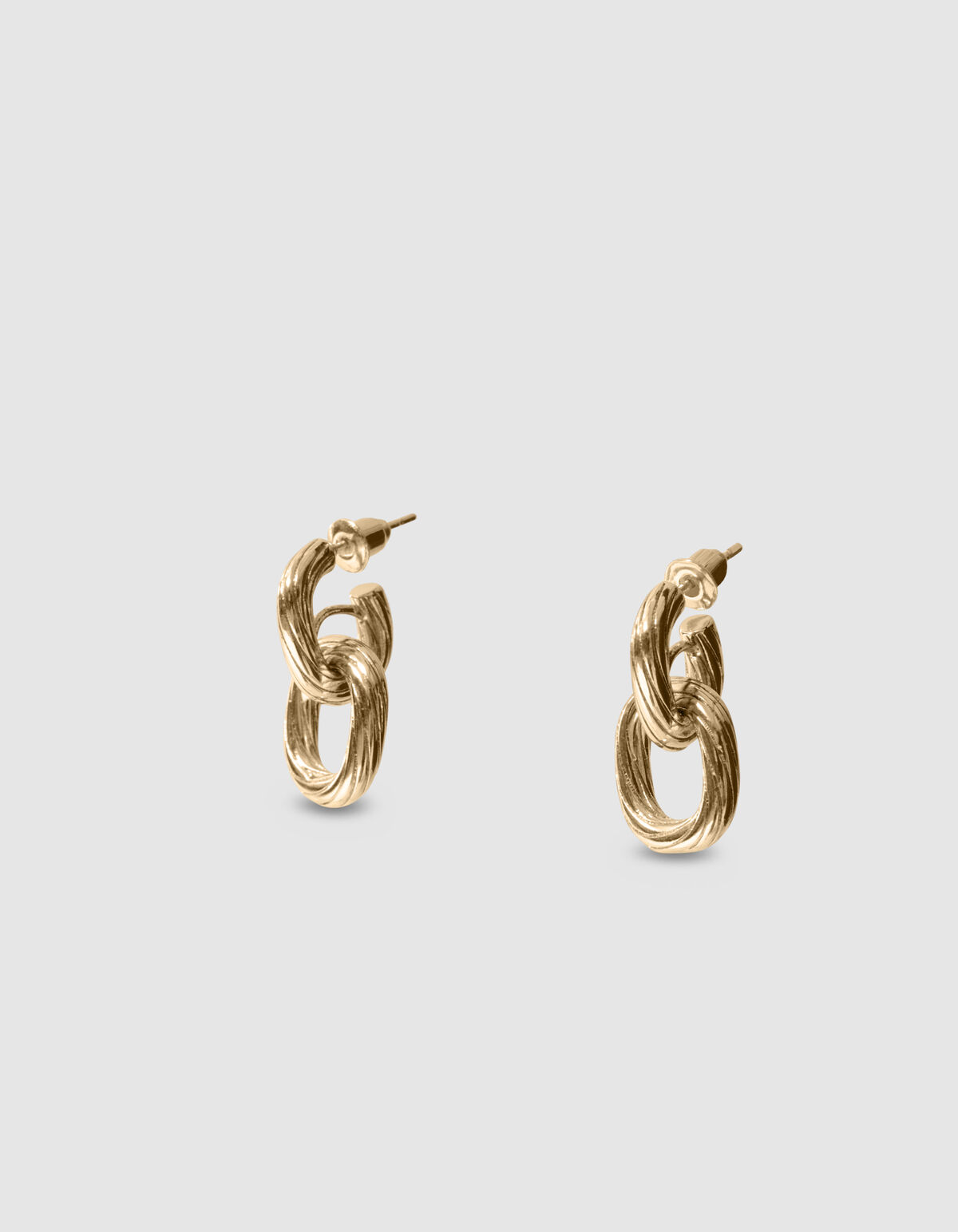 De Small Double Oval Oorbellen Goud geven iedere l SHOEBY ACCESSOIRES