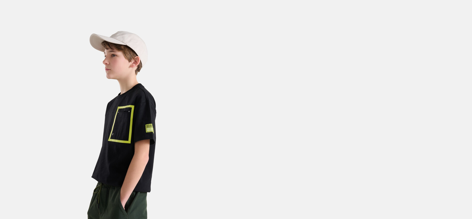 Relaxed Fit T-shirt Schwarz SHOEBY BOYS