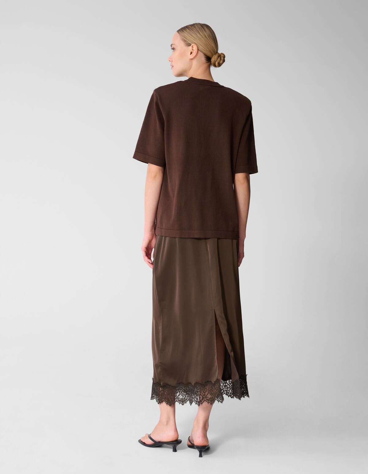 Gro&szlig;es gepolstertes T-Shirt Braun SHOEBY WOMEN