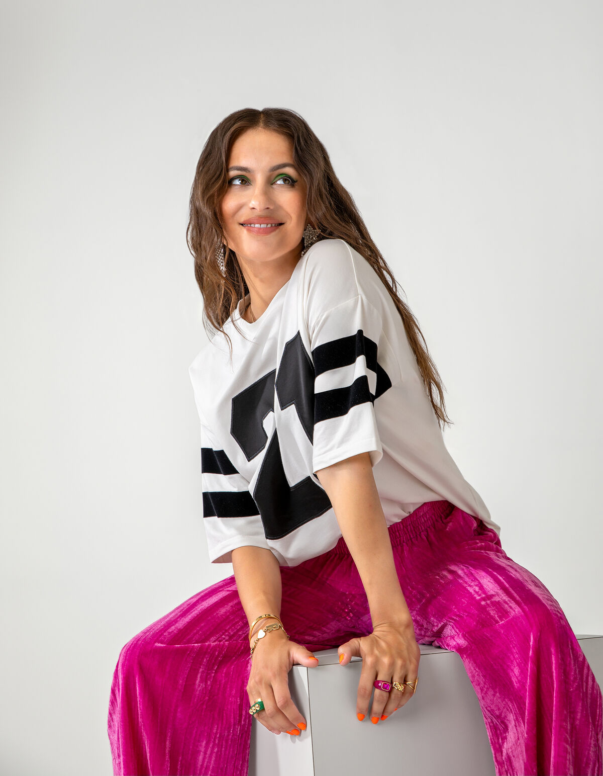 Artwork T-shirt Off White By Lizzy SHOEBY WOMEN