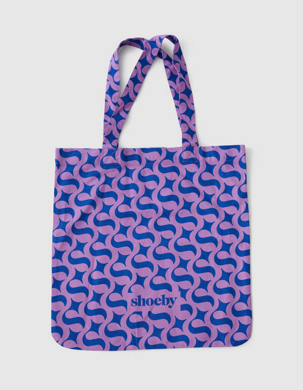 Shoeby Logo Shopper Blau/Lila SHOEBY ACCESSOIRES