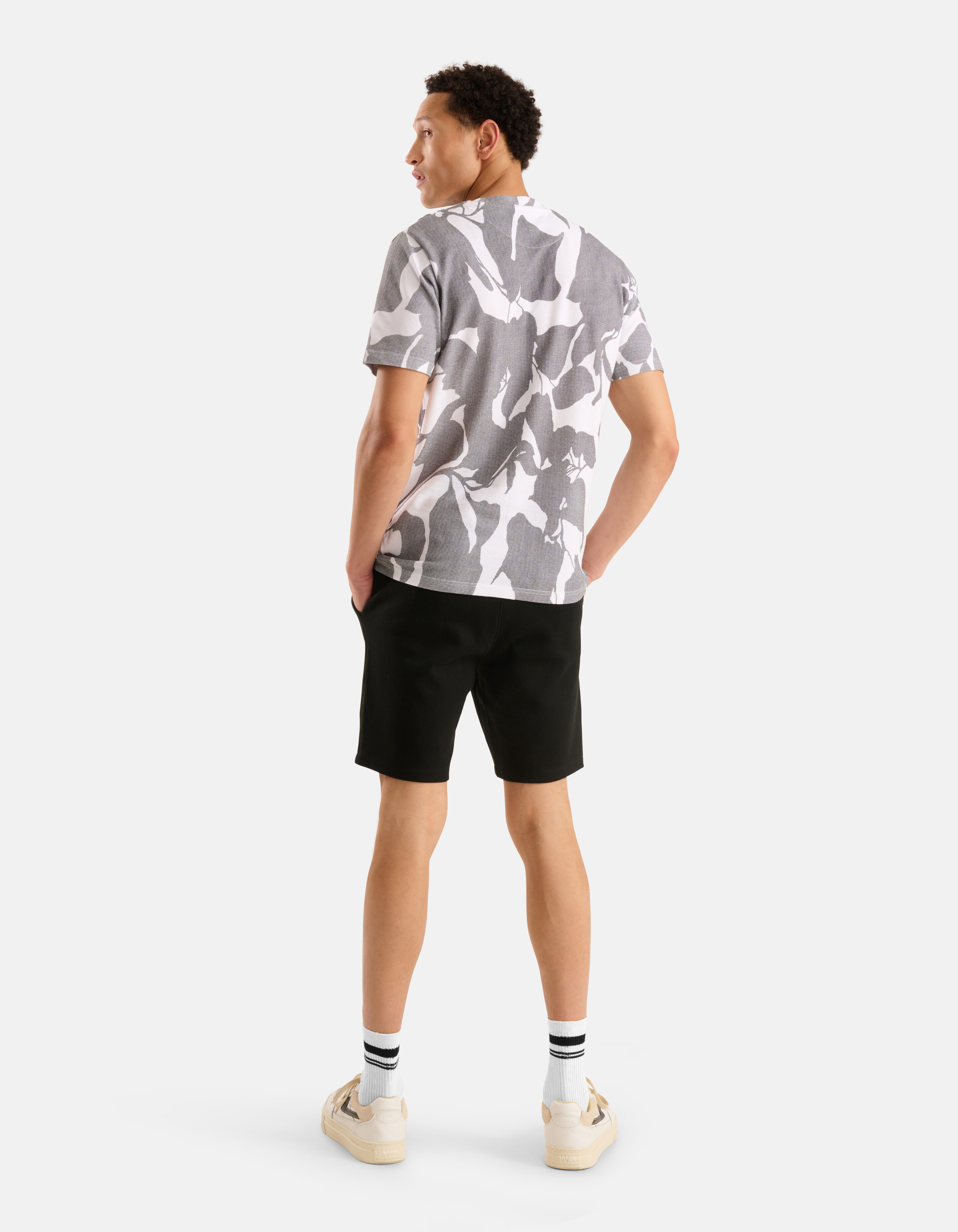 Wasserdruck-T-Shirt Grau SHOEBY MEN