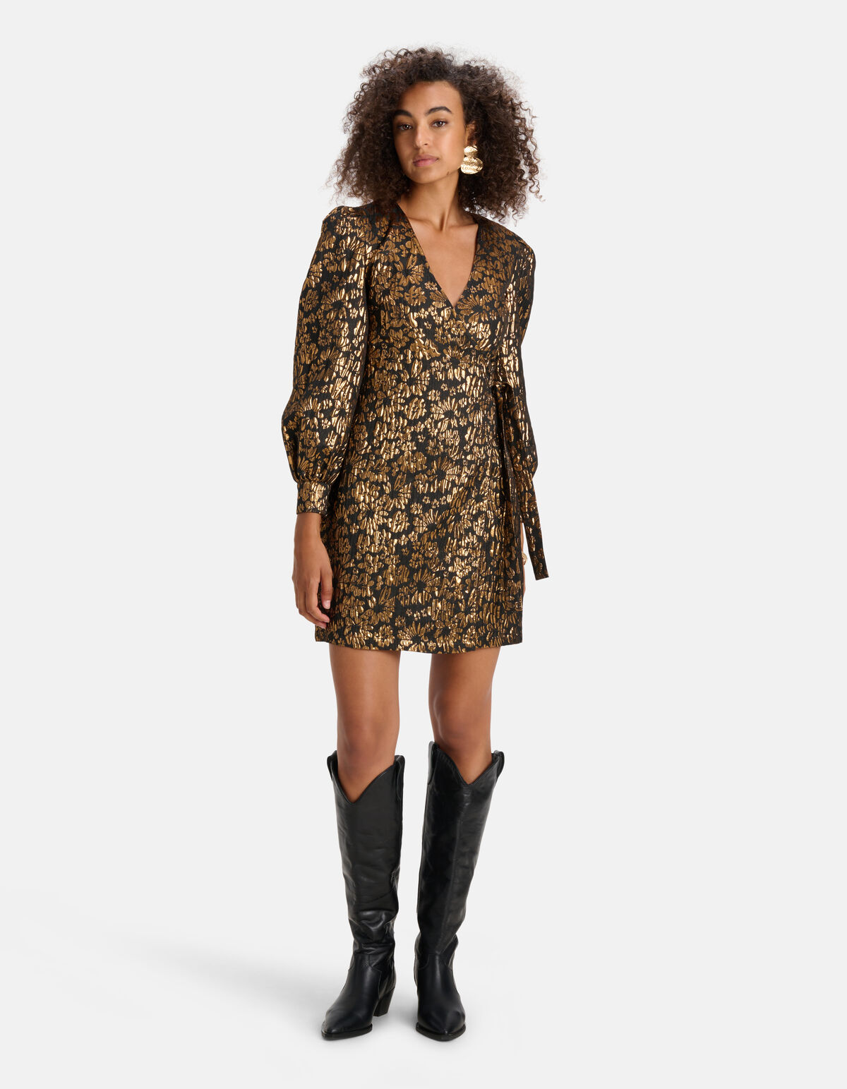 Jacquard-Kleid Schwarz SHOEBY WOMEN