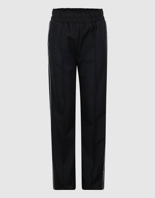 Glitzer-Hose mit weitem Bein, schwarz SHOEBY GIRLS