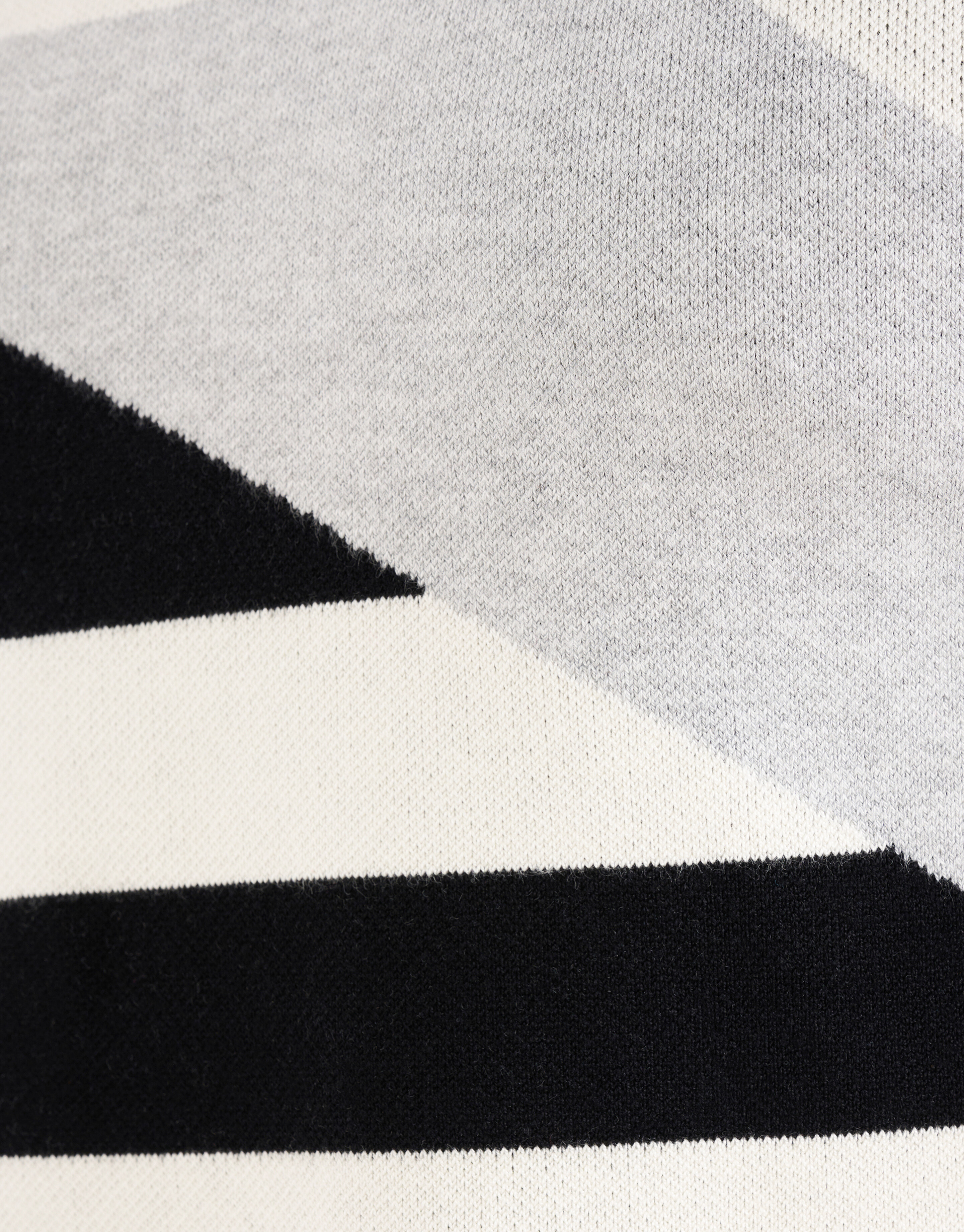 Grafik-Jacquard-Pullover Off White SHOEBY MEN