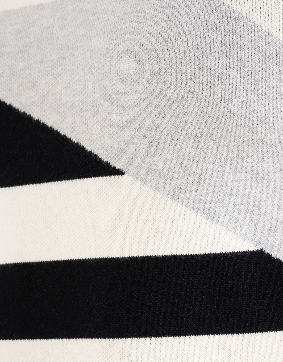Grafik-Jacquard-Pullover Off White SHOEBY MEN