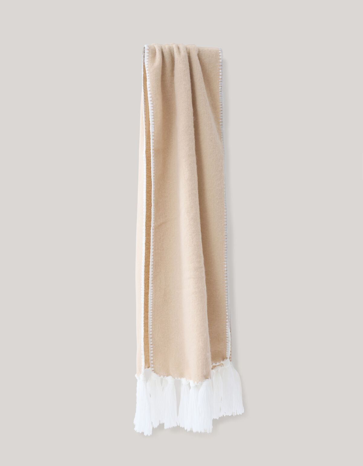 Genähter Schal Beige SHOEBY ACCESSOIRES