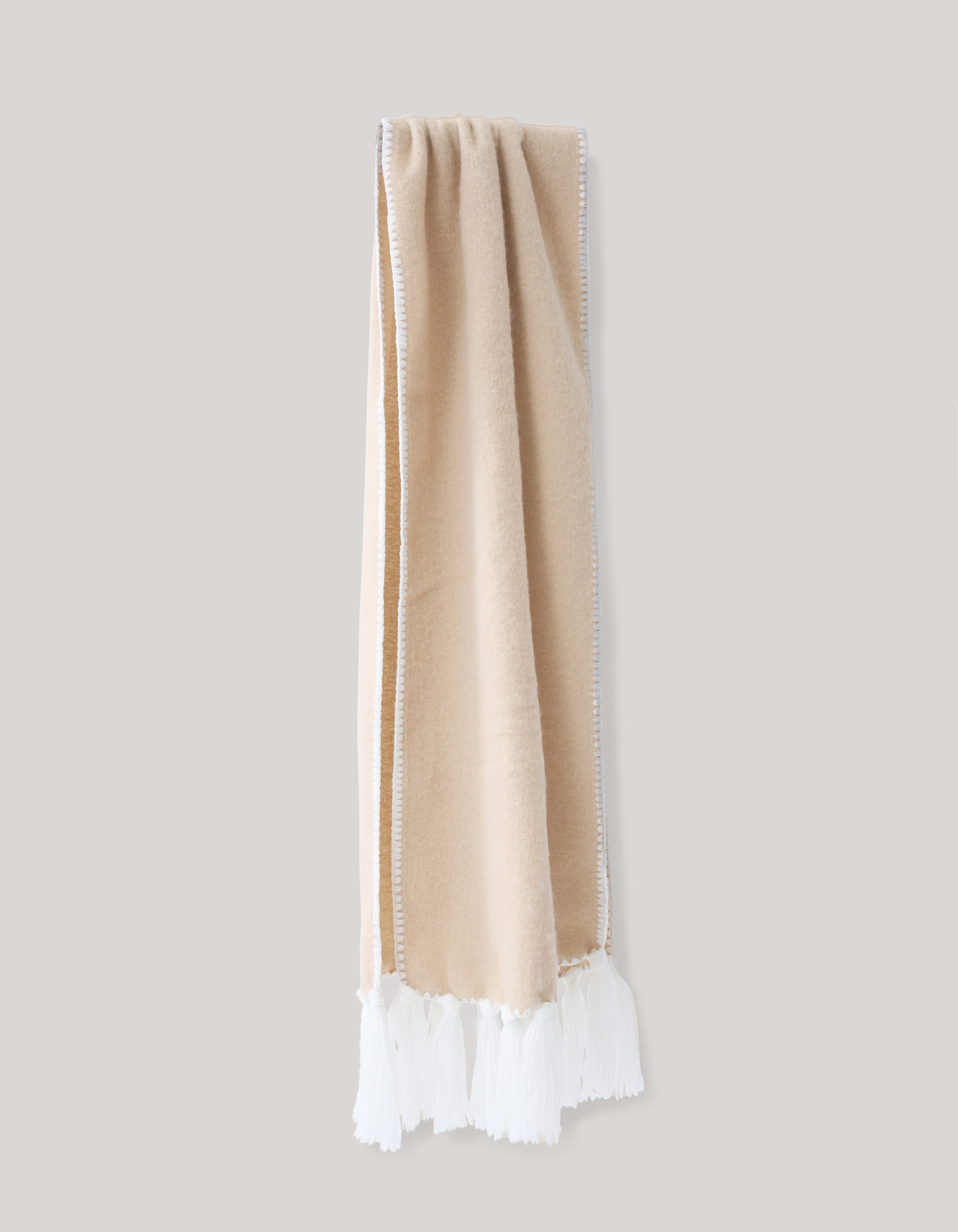 Genähter Schal Beige SHOEBY ACCESSOIRES
