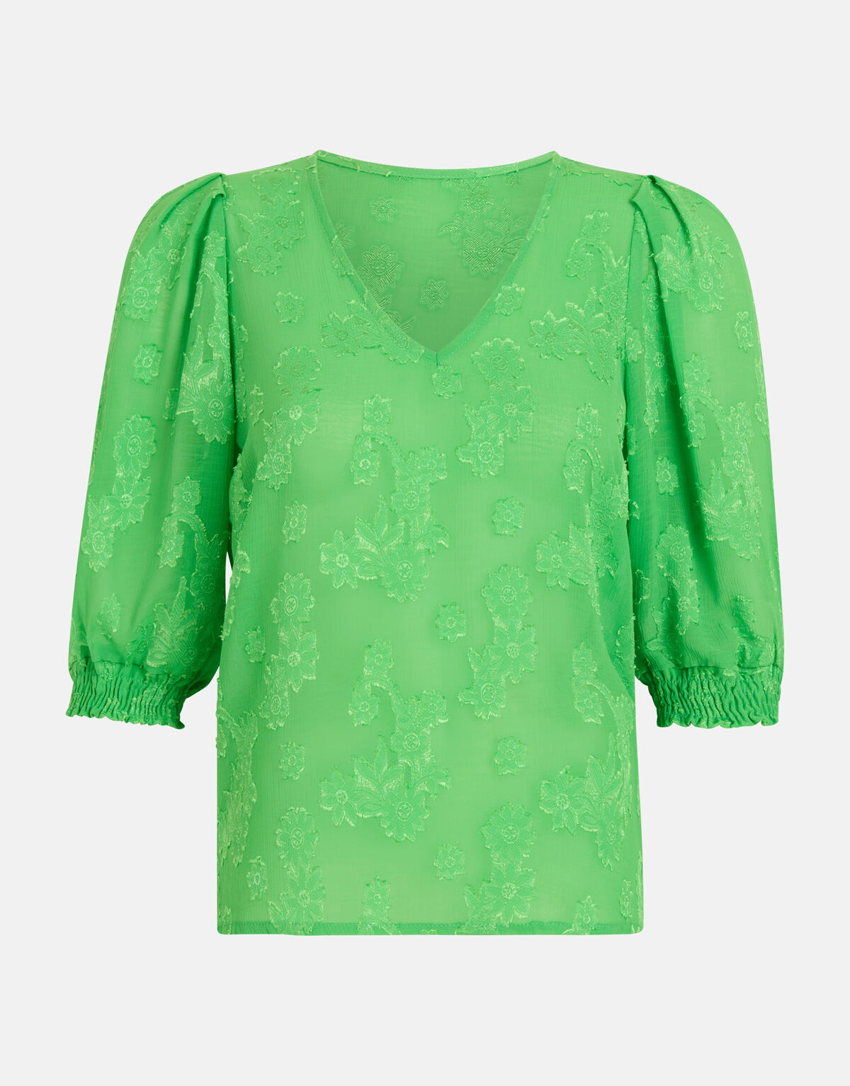 Chiffon Top Grün SHOEBY WOMEN