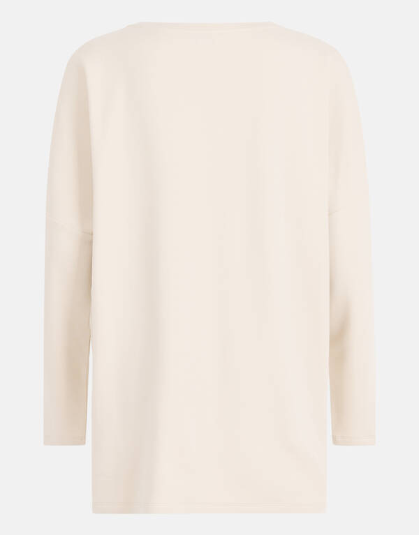 Basic Oberteil in Übergröße Off White SHOEBY WOMEN