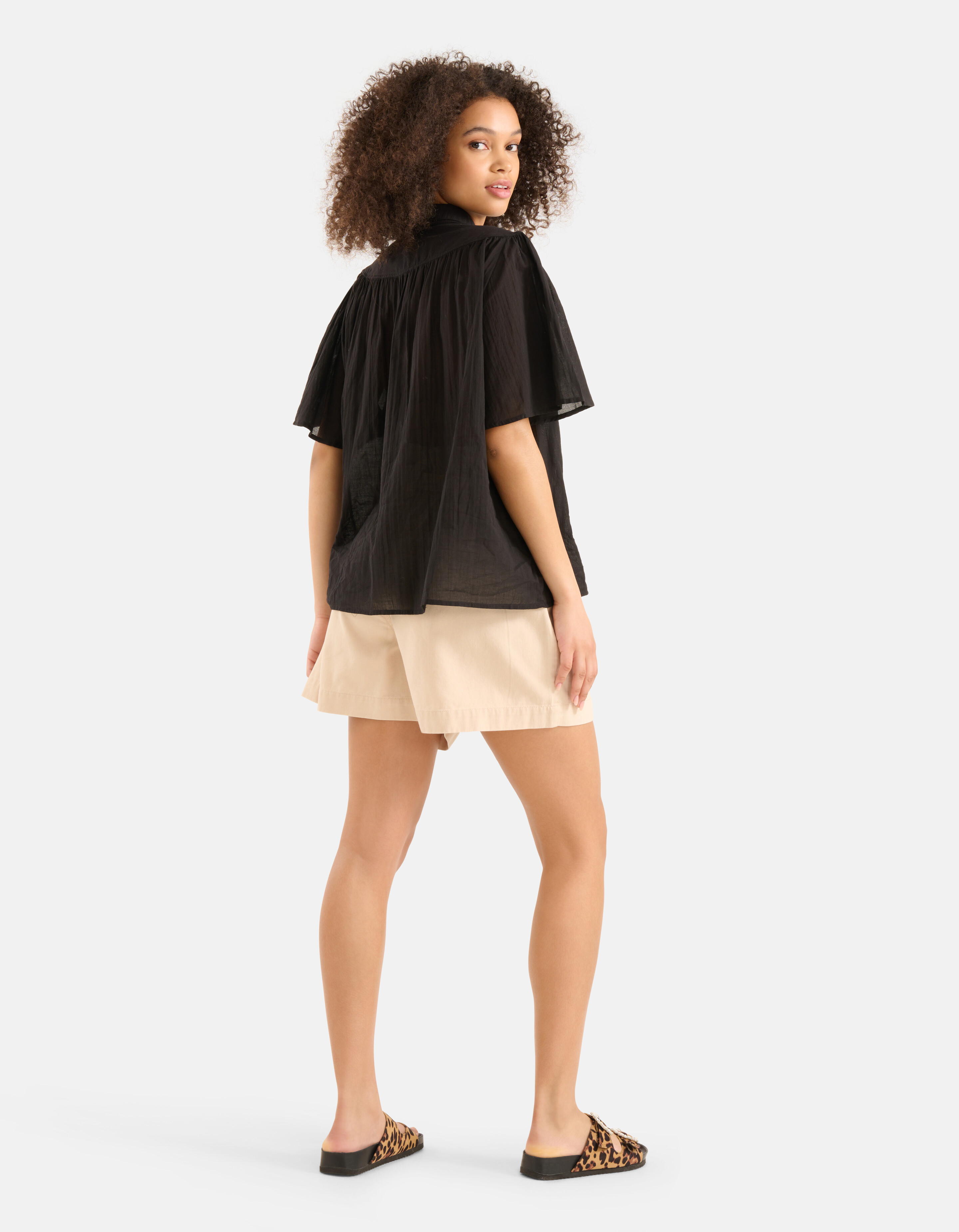 Kurzärmelige Bluse Schwarz SHOEBY WOMEN