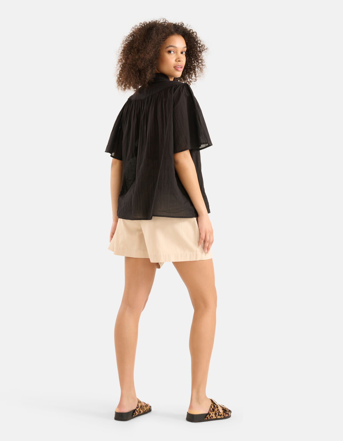 Kurzärmelige Bluse Schwarz SHOEBY WOMEN