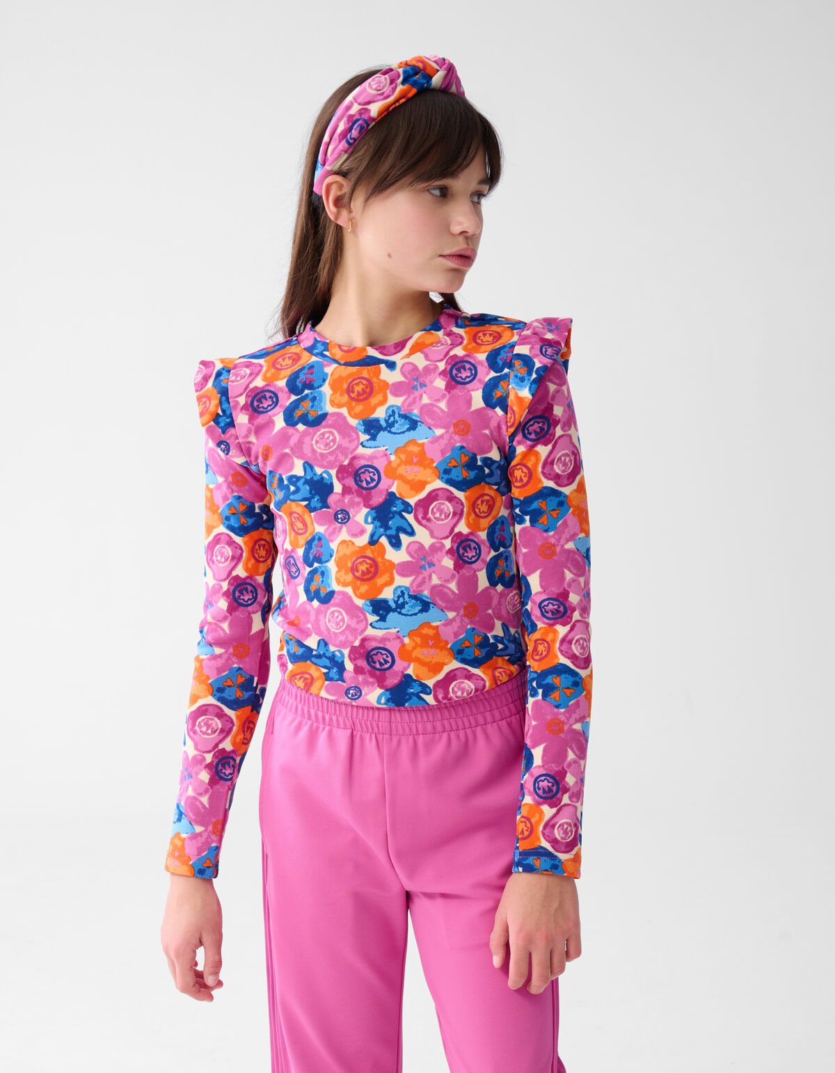 Bedrucktes R&uuml;schentop Hellrosa SHOEBY GIRLS