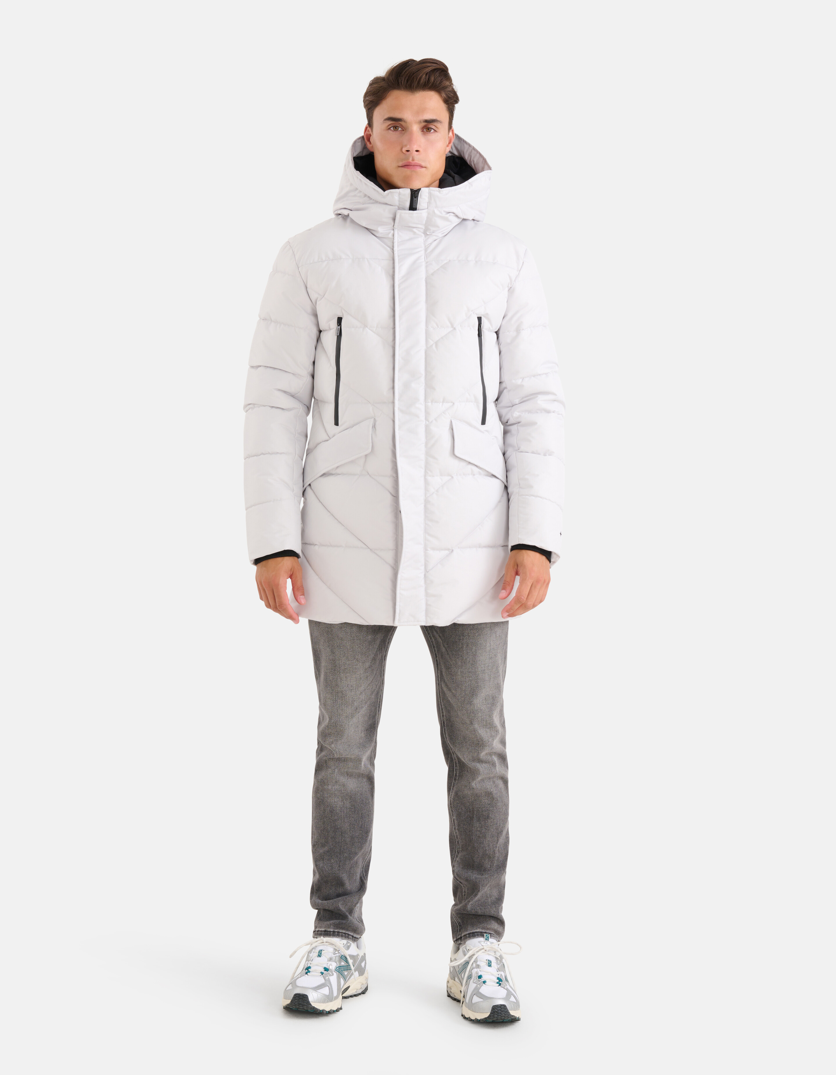 Steppjacke Hellgrau SHOEBY MEN