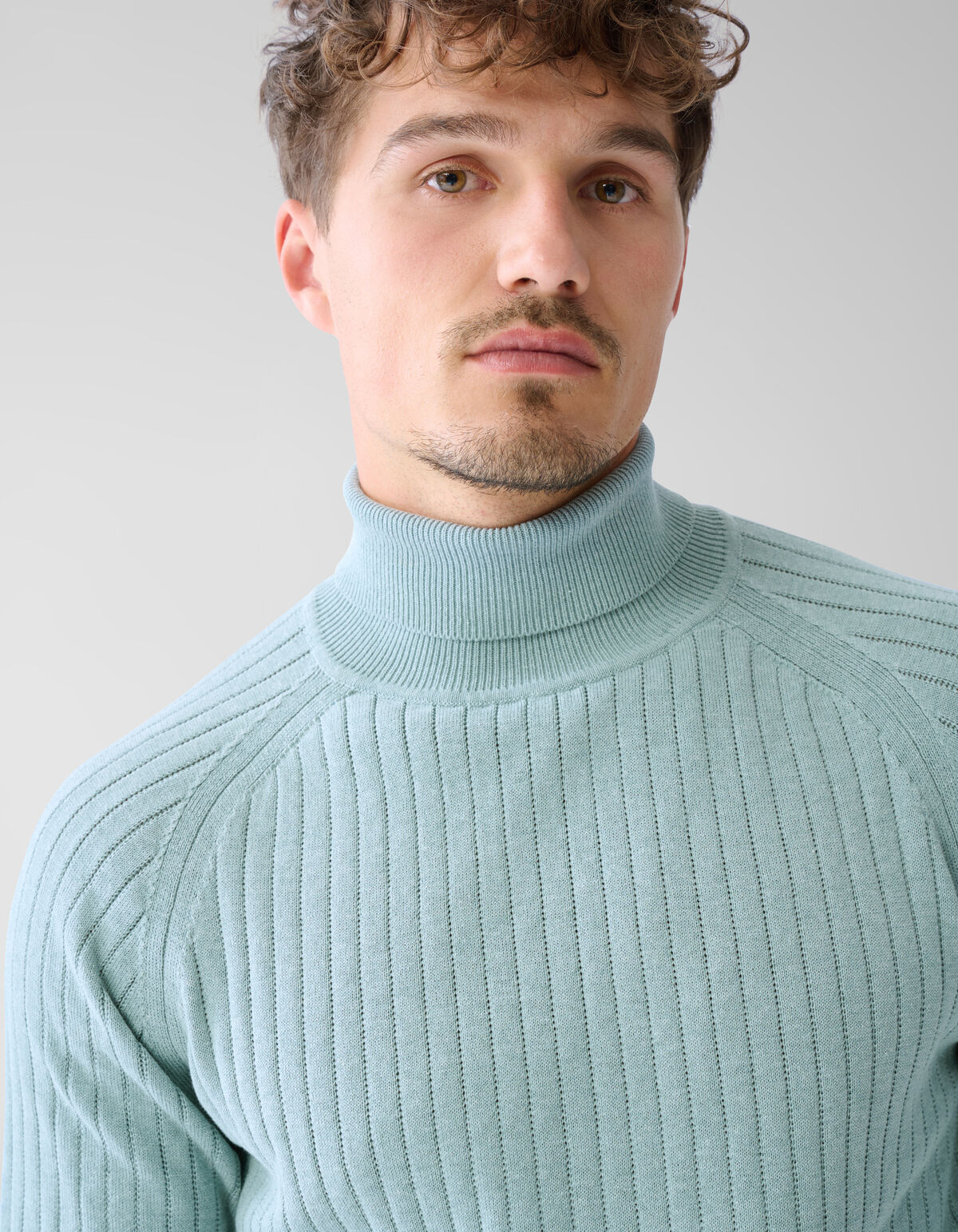 Rippenpullover Blau SHOEBY MEN