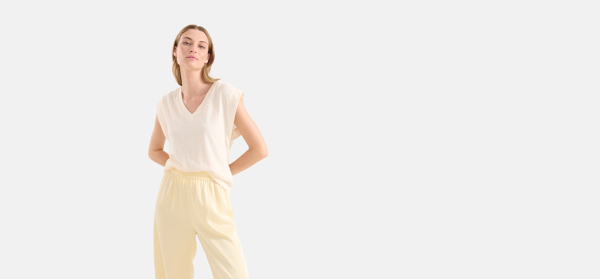 T-shirt mit V-Ausschnitt Off White SHOEBY WOMEN