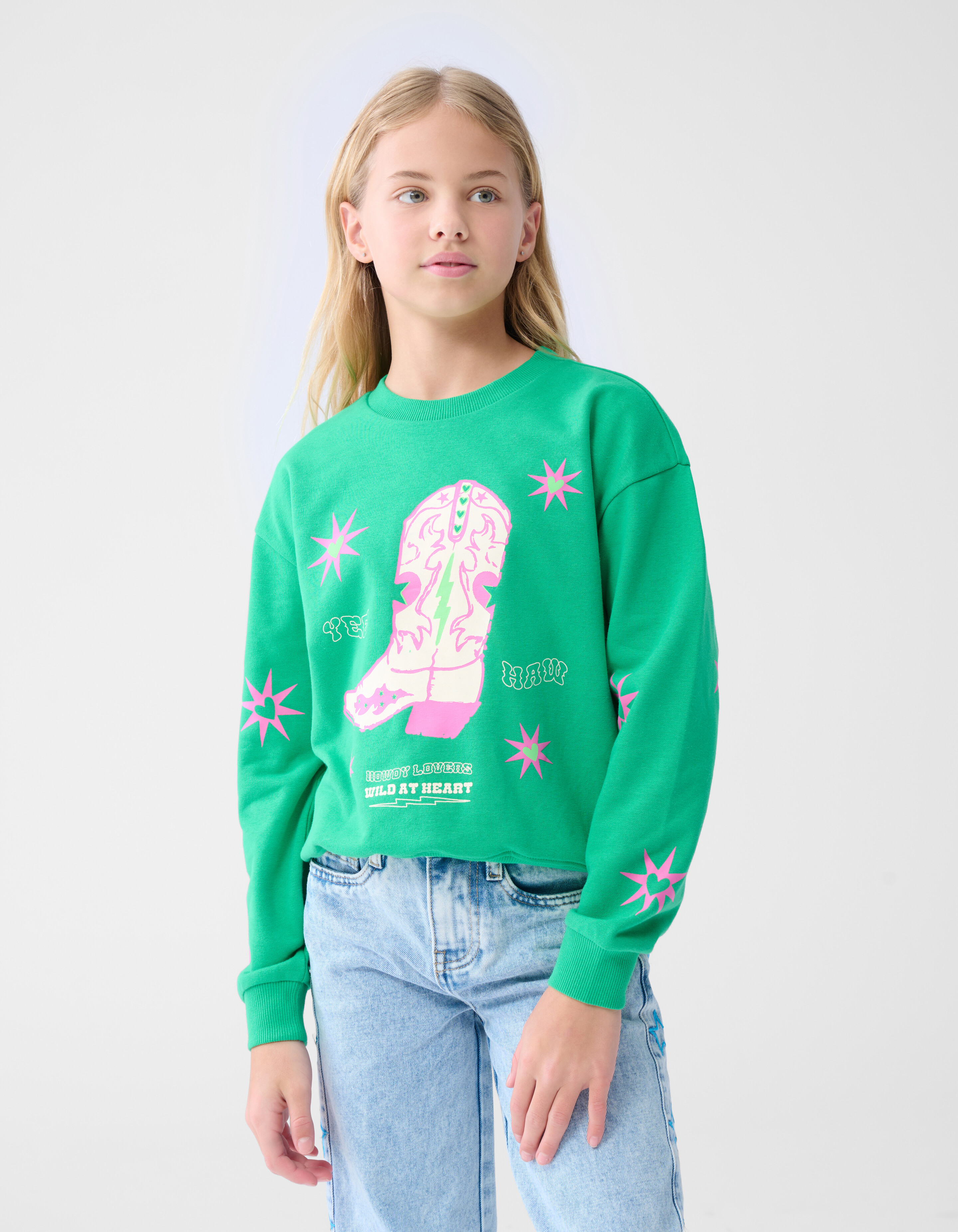 Artwork Pullover Grün SHOEBY GIRLS