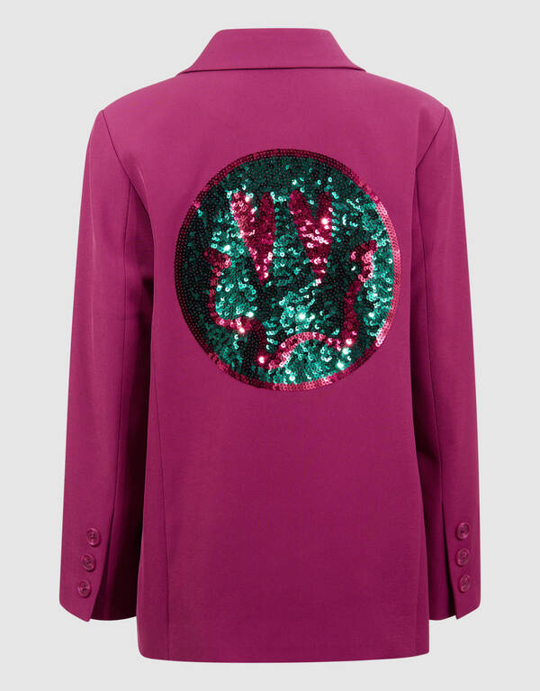 Pailletten-Smile-Blazer Rosa SHOEBY GIRLS
