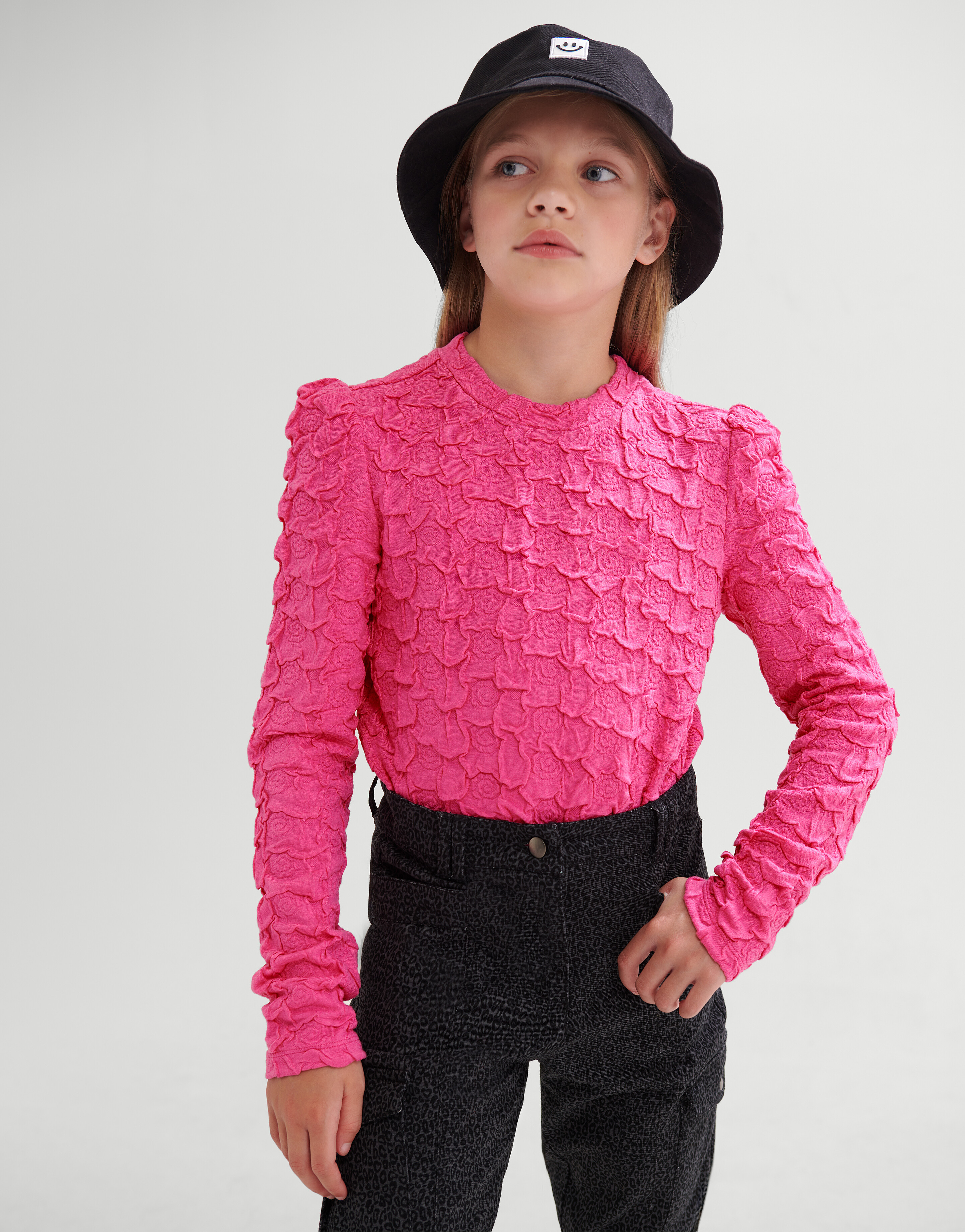 Cargo-Hose mit Leopardenmuster Dunkelgrau SHOEBY GIRLS