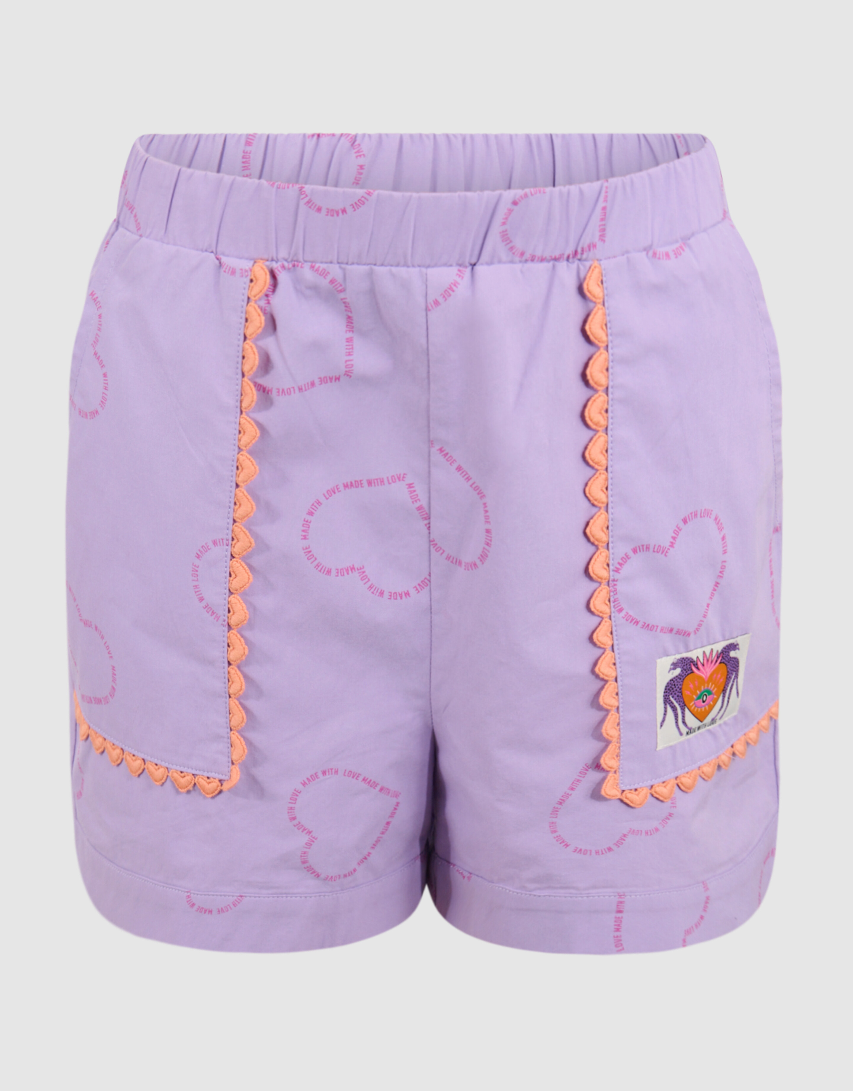 Printed Tape Short Light Purple SHOEBY GIRLS