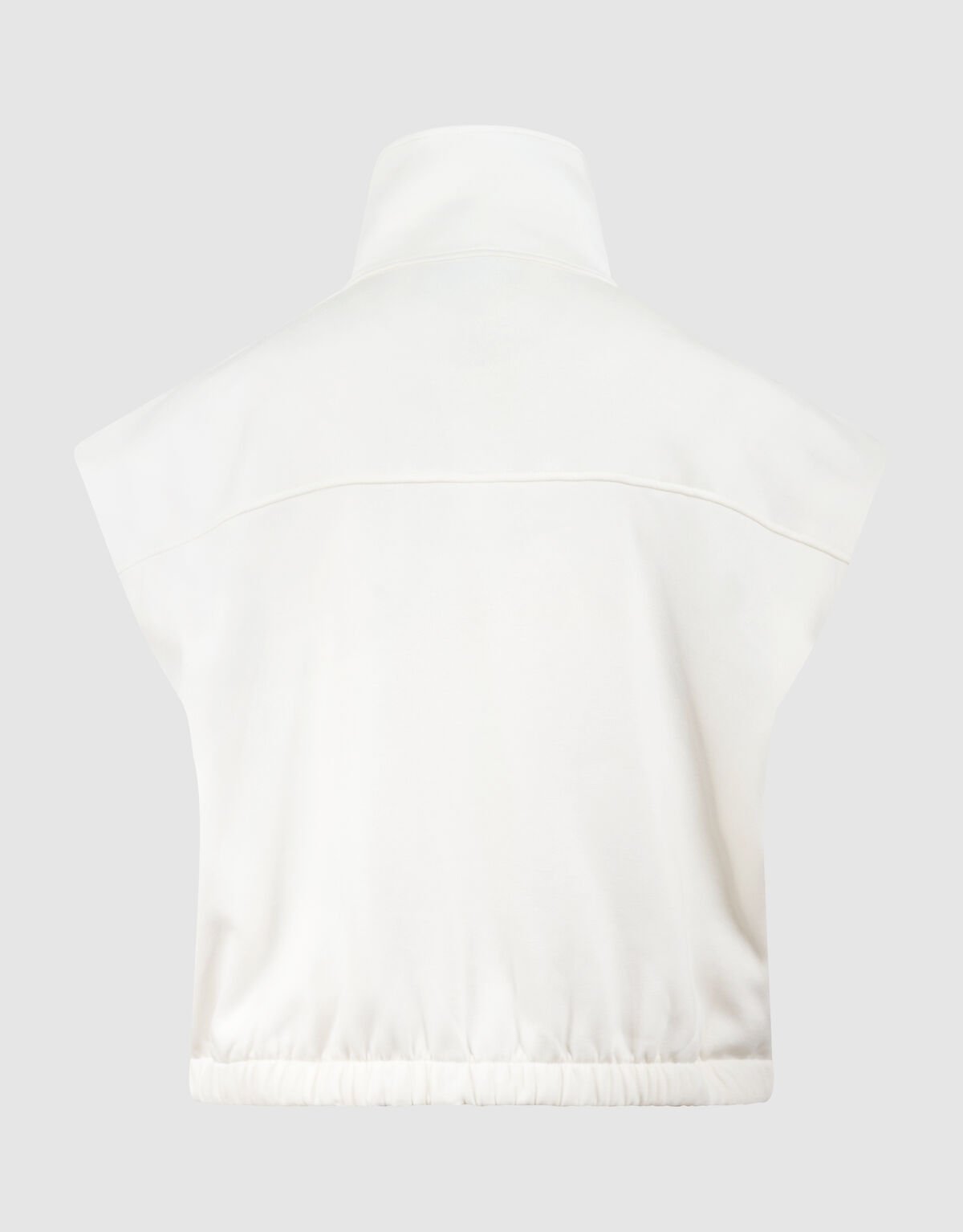 &Auml;rmelloser Sweatjacke Gebrochenes Wei&szlig; SHOEBY WOMEN