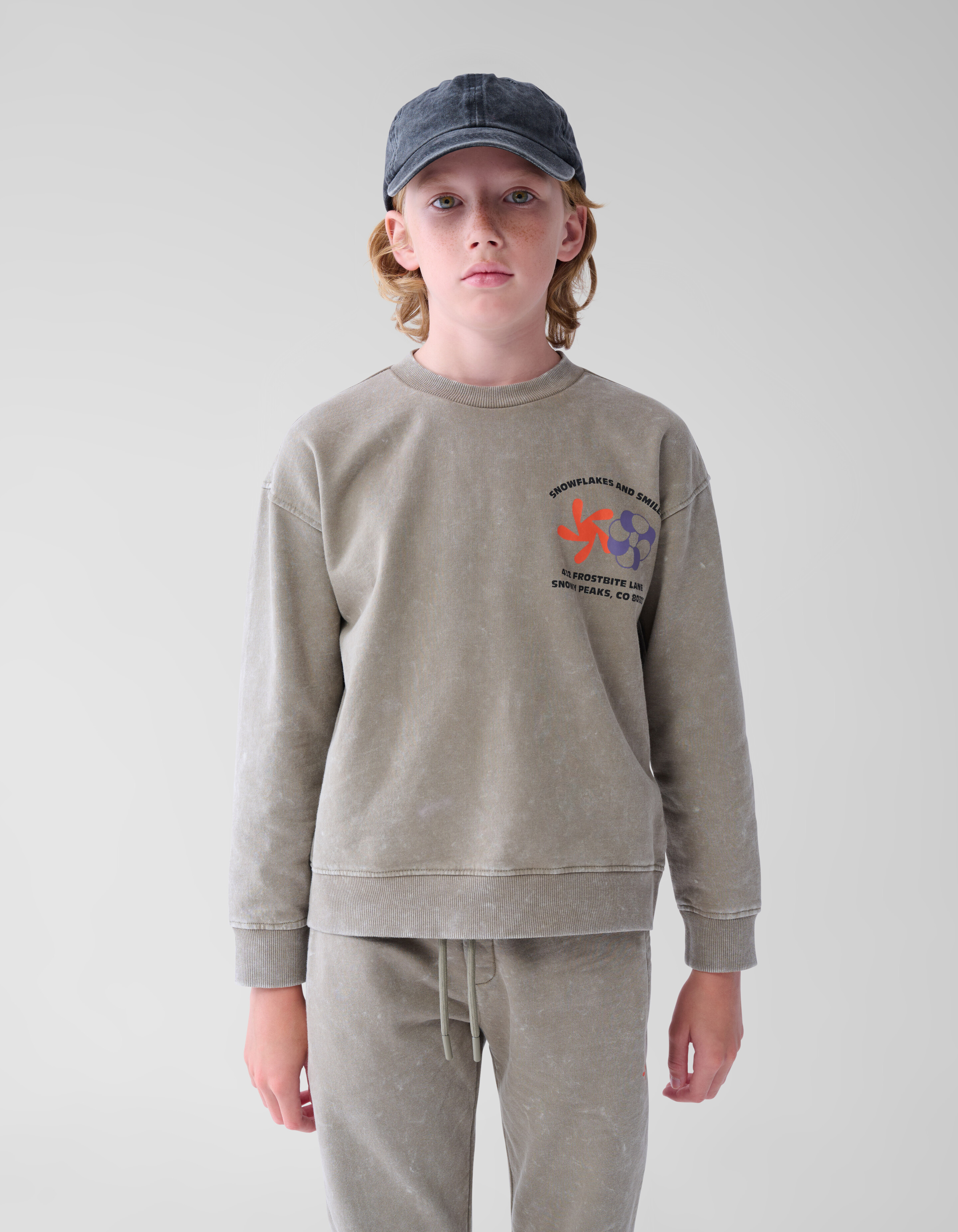 Gewaschener Pullover Bruin SHOEBY BOYS