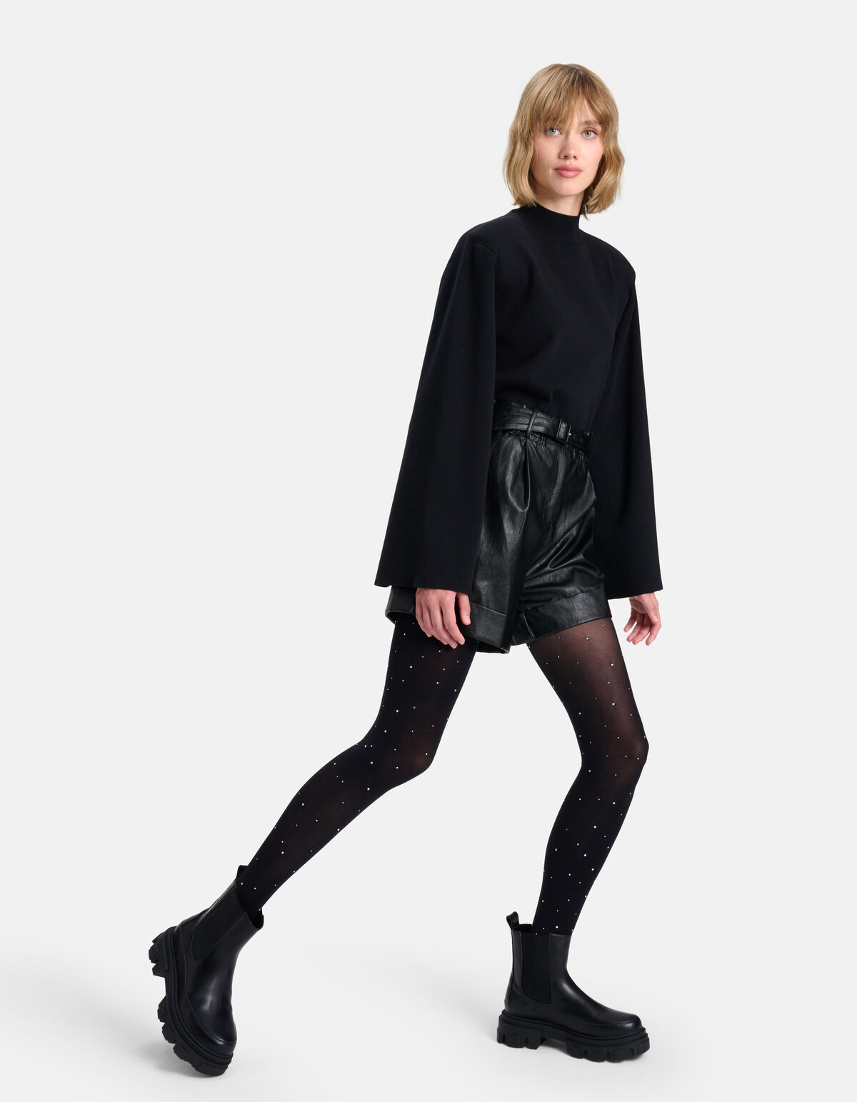 Glitzerstrumpfhose mit Strasssteinen SHOEBY ACCESSOIRES