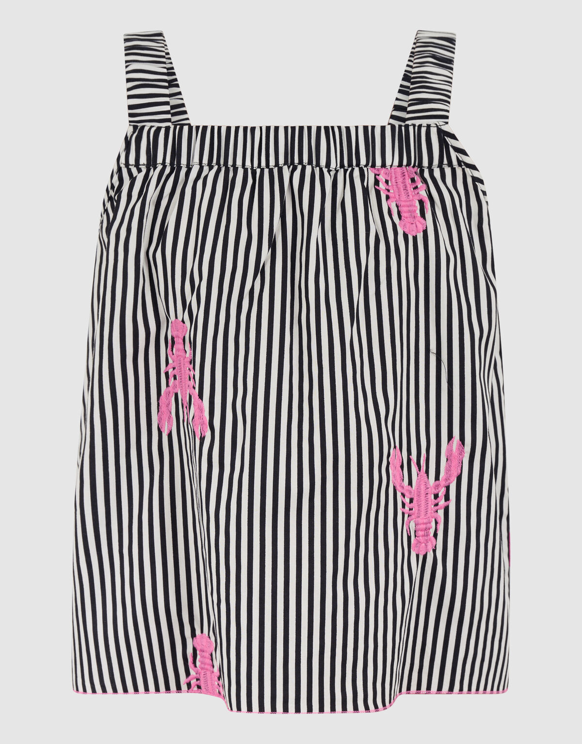 Gestreiftes Hummer-Top Schwarz SHOEBY GIRLS