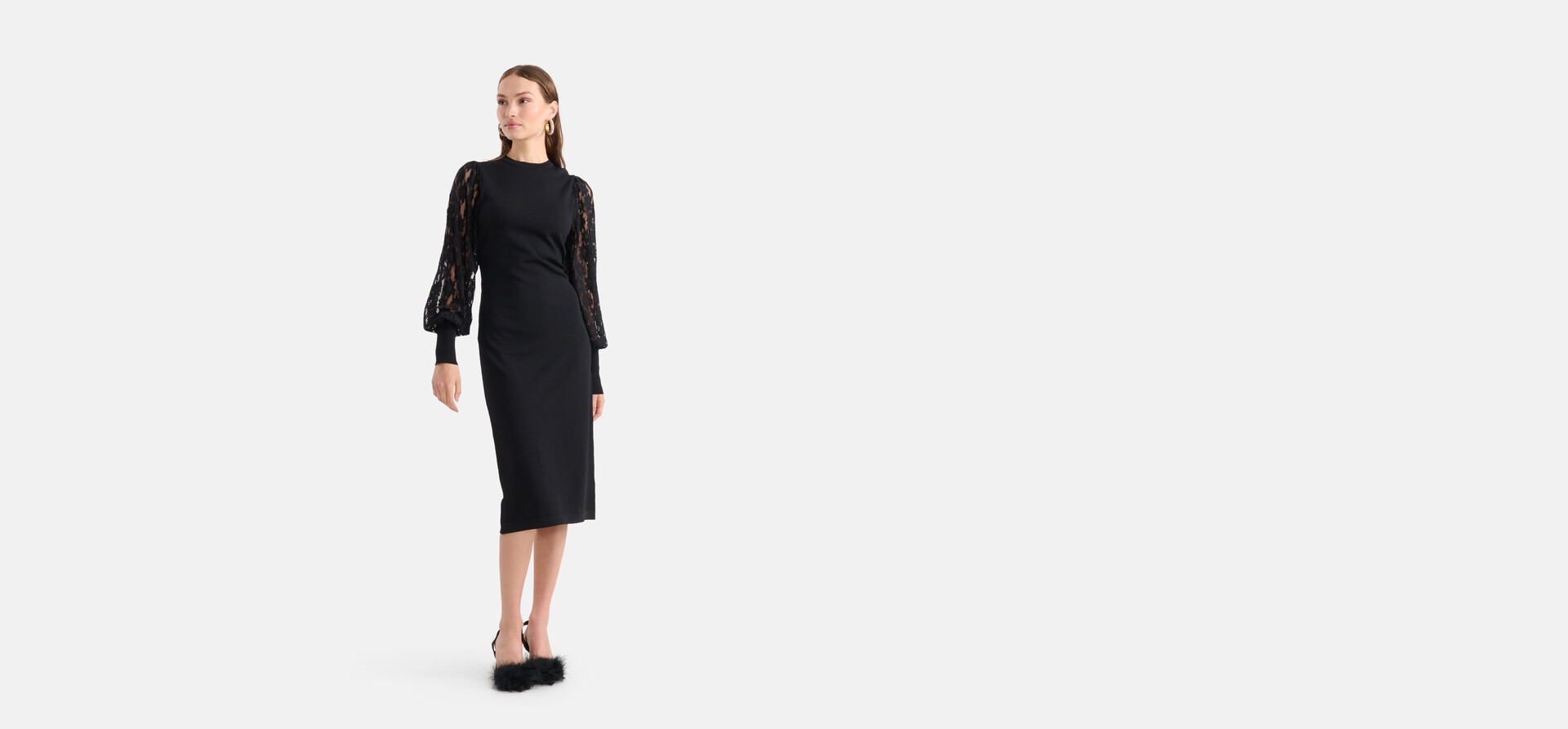 Spitzenkleid Schwarz SHOEBY WOMEN
