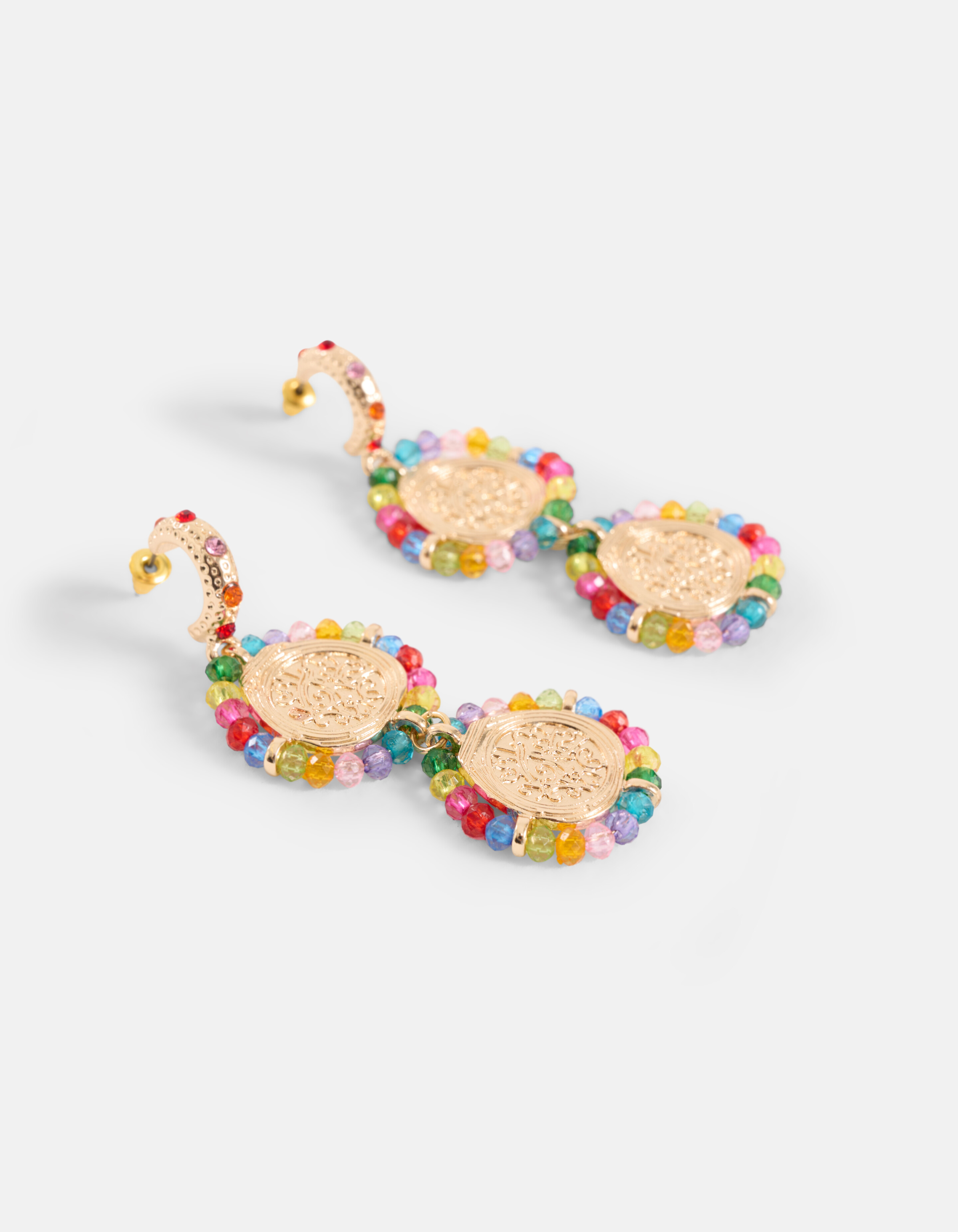 Perlenmünzen-Ohrringe Gold SHOEBY ACCESSOIRES