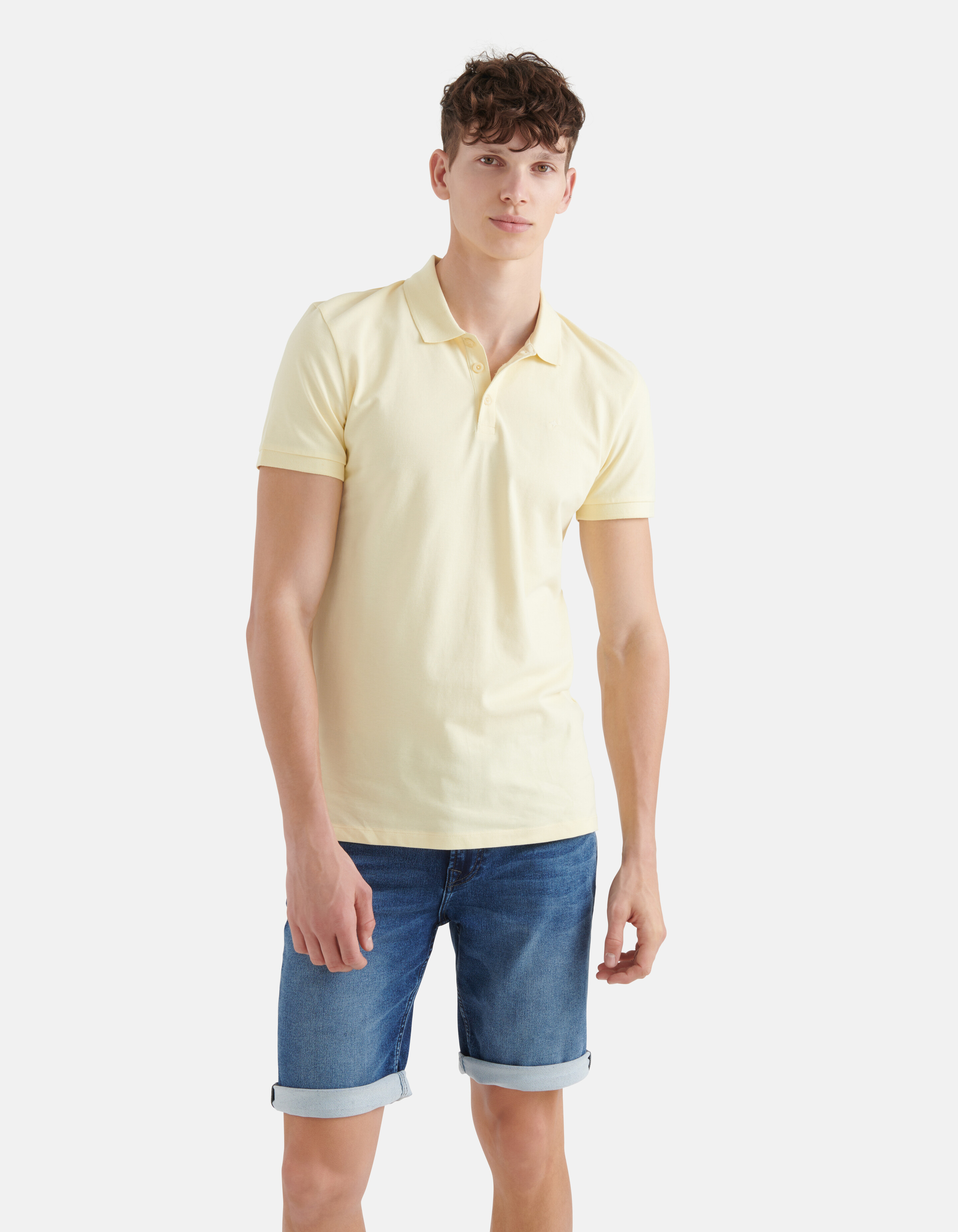 Basic Polo Hellgelb SHOEBY MEN