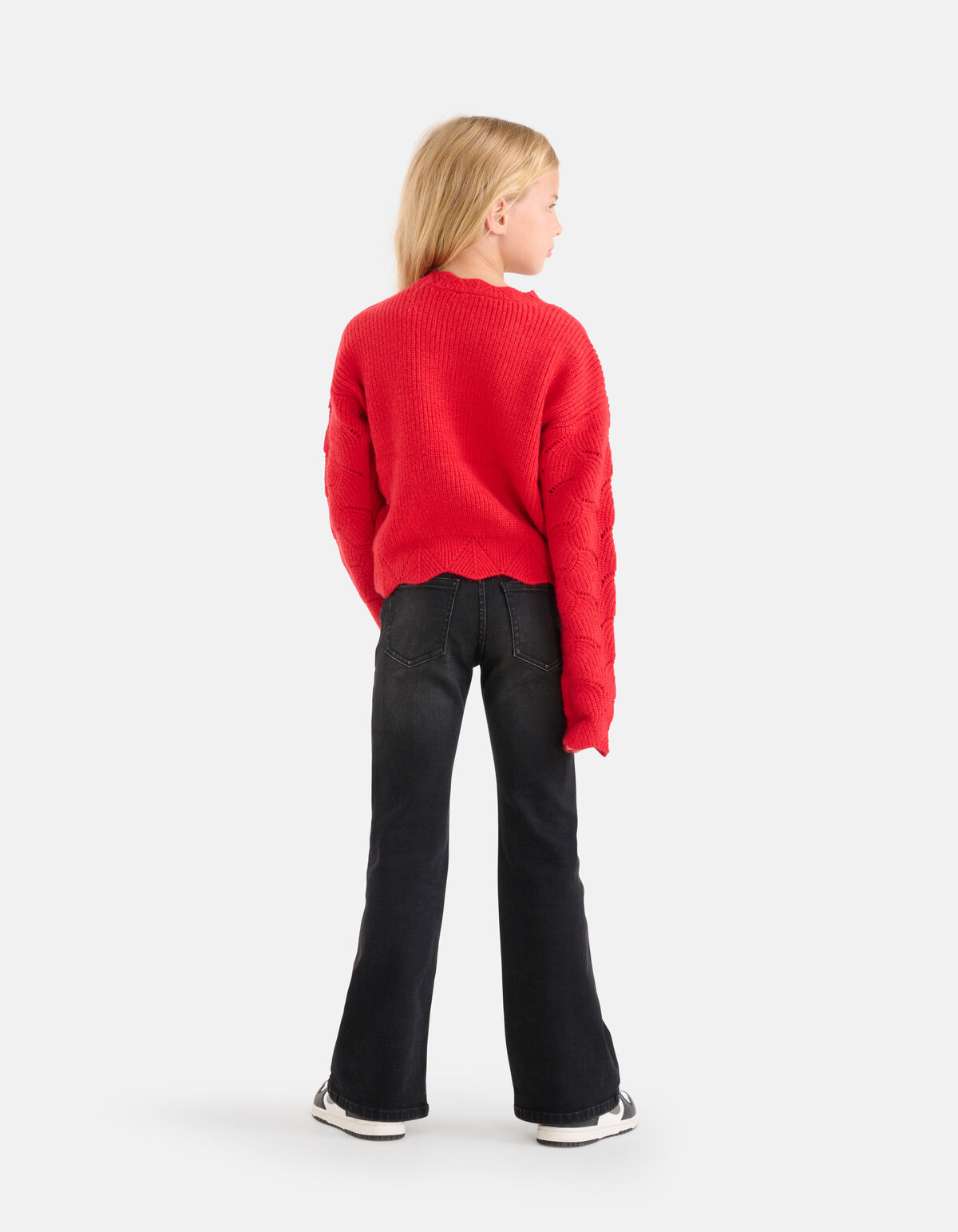 Offen gestrickter Pullover Rot SHOEBY GIRLS