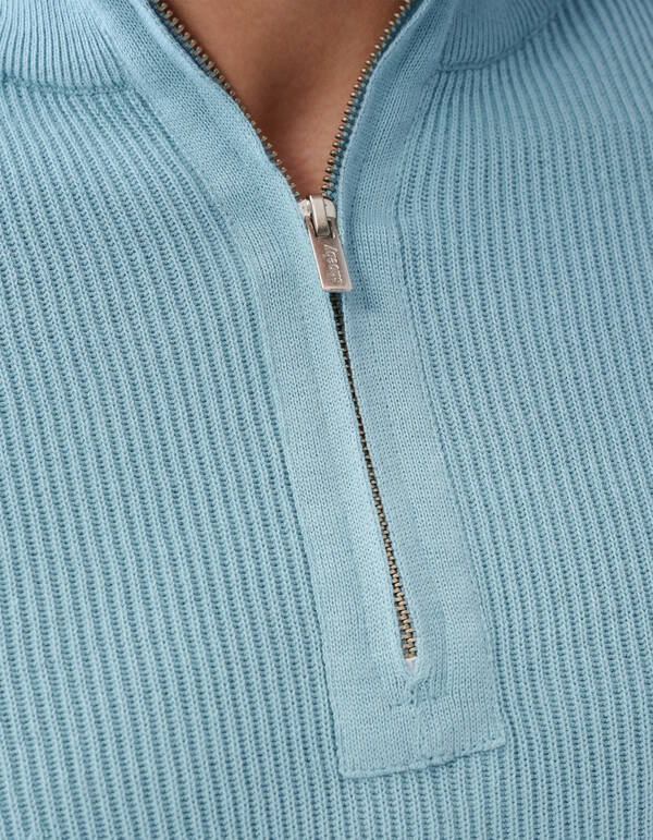 Zip-Pullover Hellblau SHOEBY MEN