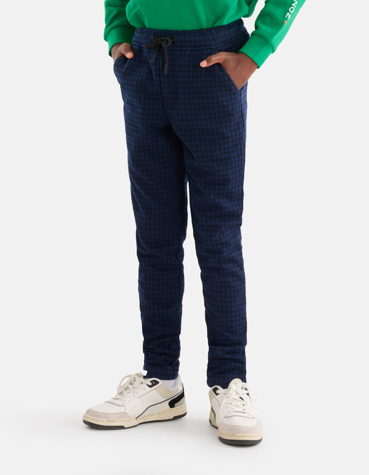 Karo-Hose Dunkelblau SHOEBY BOYS