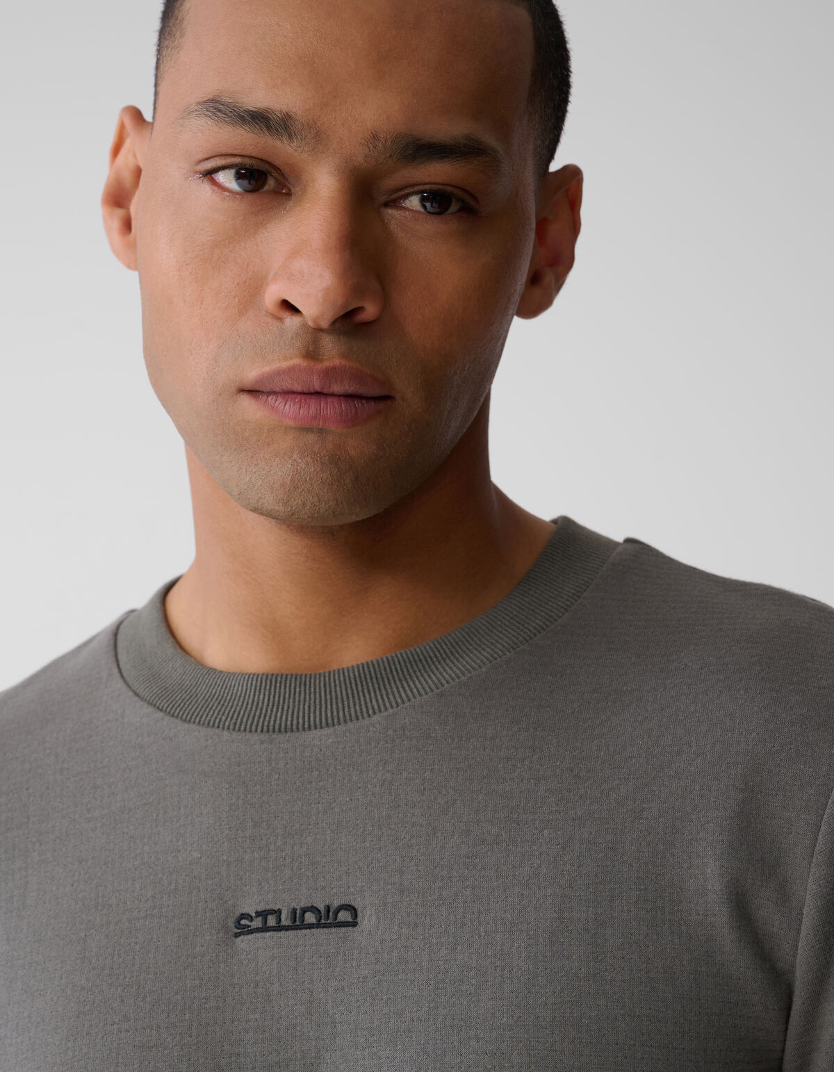 Studio Struktur T-Shirt Dunkelgrün SHOEBY MEN