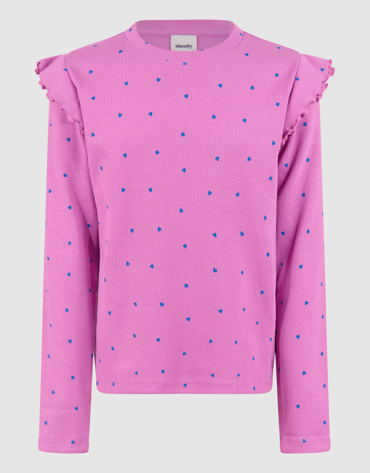 Herz-R&uuml;schen-Top Rosa SHOEBY GIRLS