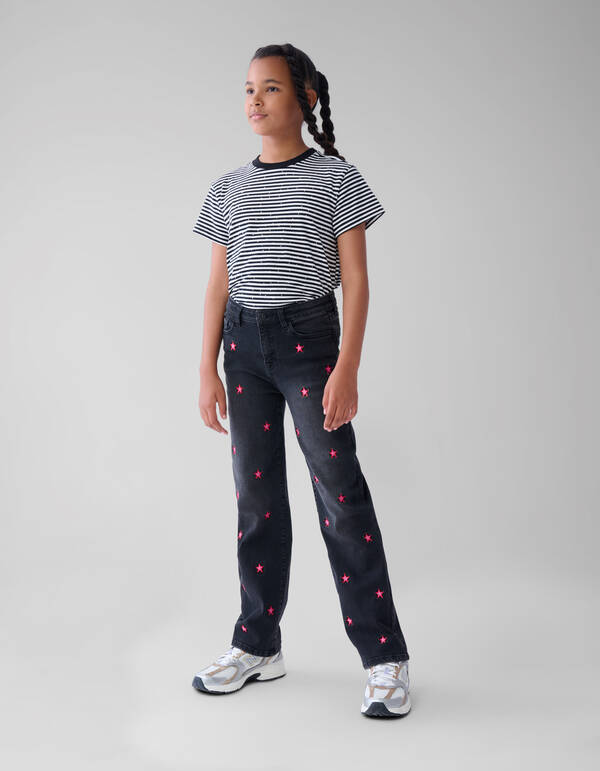 Straight Fit Heart Jeans Grau SHOEBY GIRLS