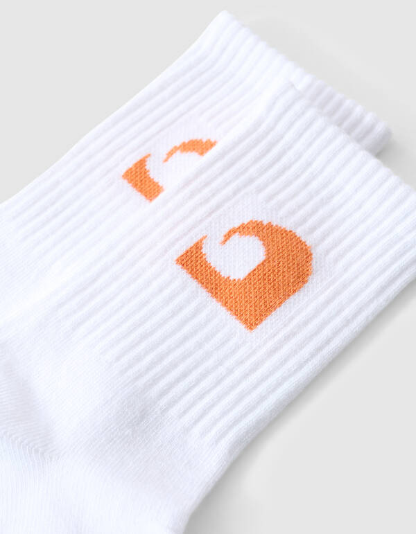 Wave Artwork Socken Orange SHOEBY ACCESSOIRES