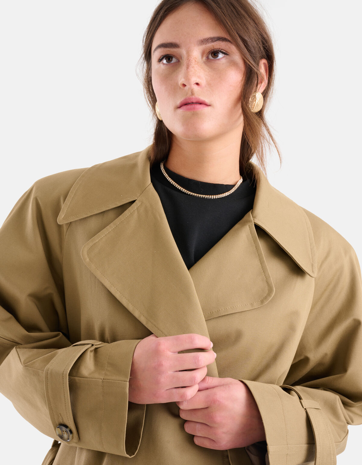 Übergroßer Trenchcoat Beige SHOEBY WOMEN