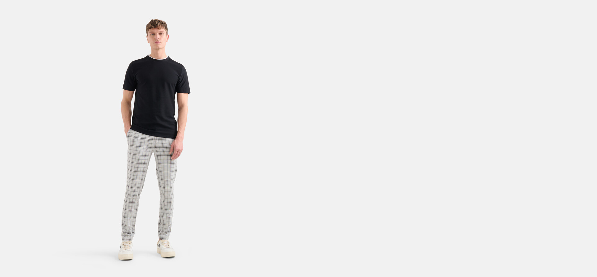 Karohose Hellgrau SHOEBY MEN
