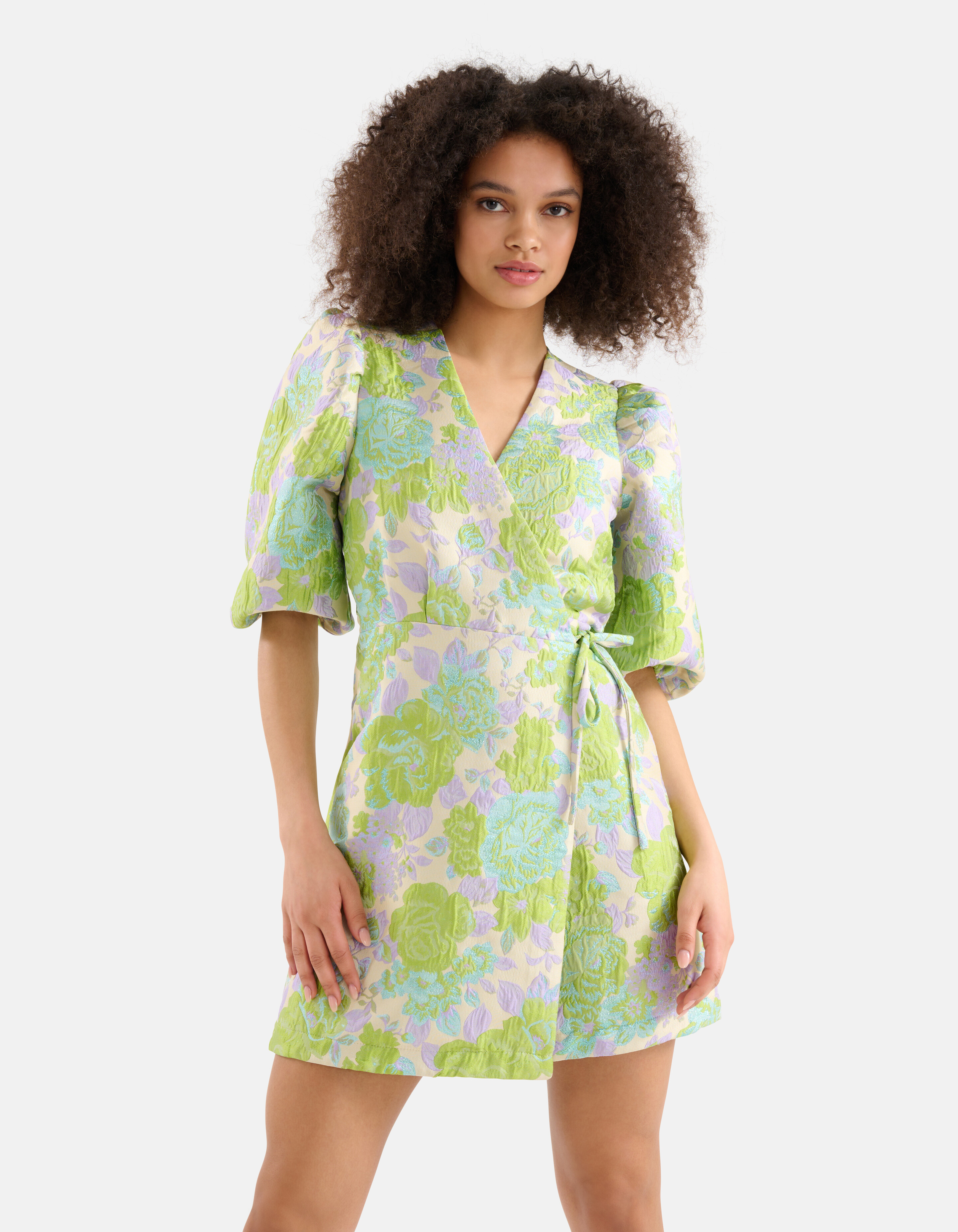 Jacquard-Kleid Grün SHOEBY WOMEN