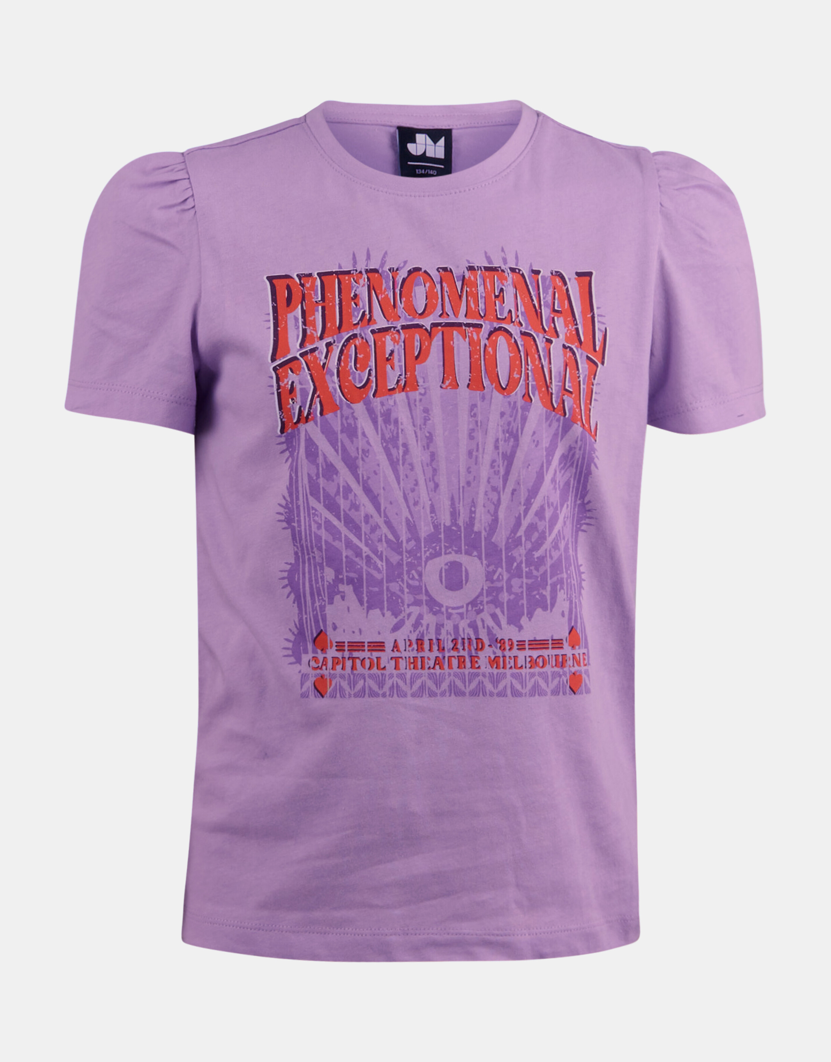 T-Shirt mit grafischem Druck Violett JILL&MITCH