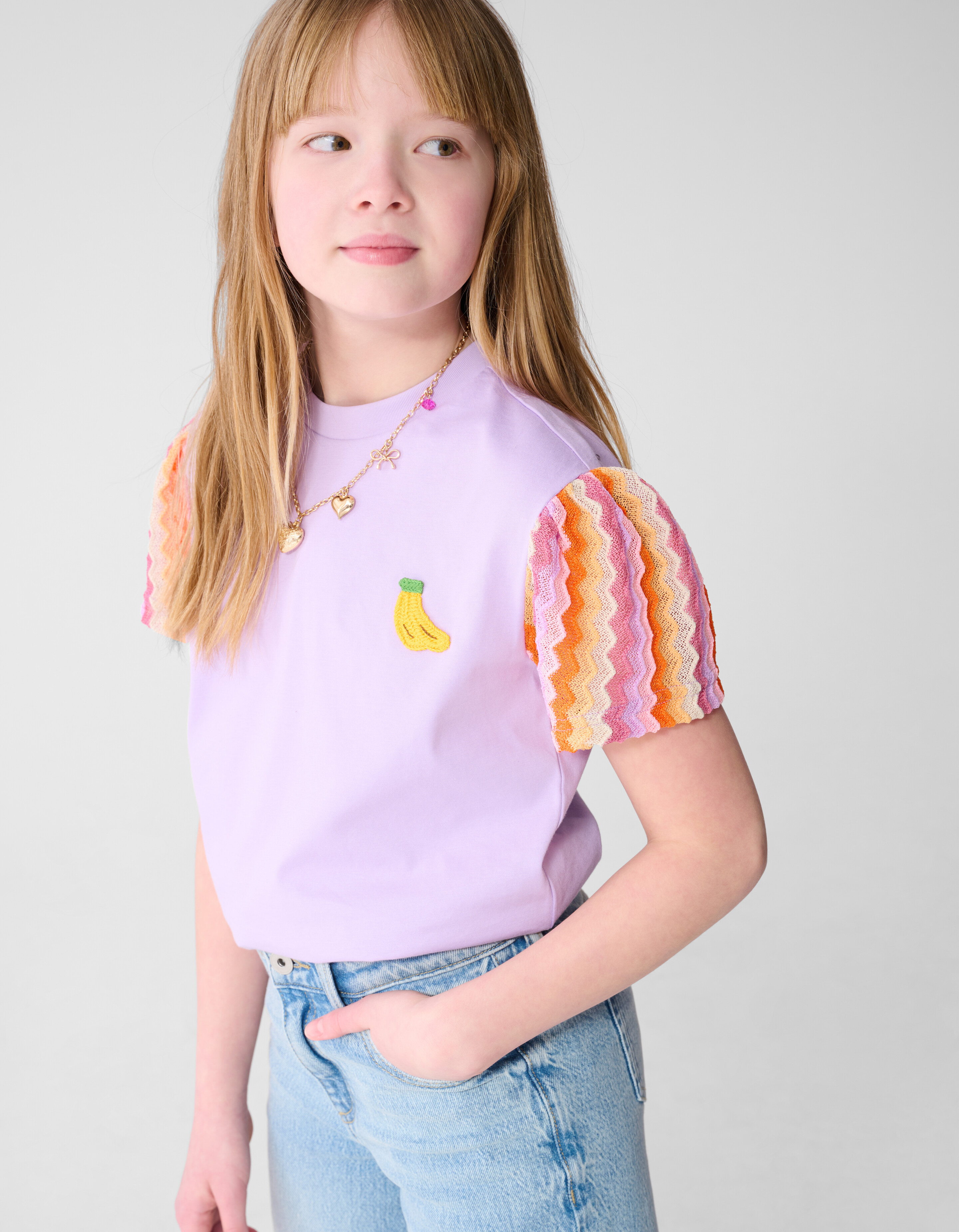 Bananen-T-Shirt Lila SHOEBY GIRLS