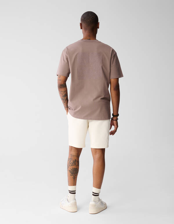 Gehäkeltes T-shirt Hellbraun SHOEBY MEN