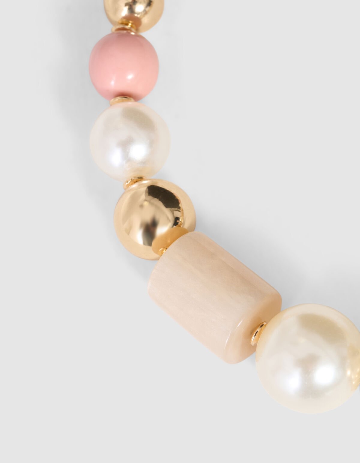 Bunte Steinkette Gold SHOEBY ACCESSOIRES