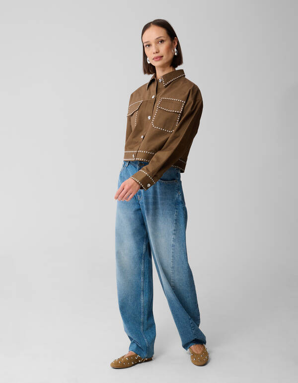 Nietenjacke Khaki SHOEBY WOMEN