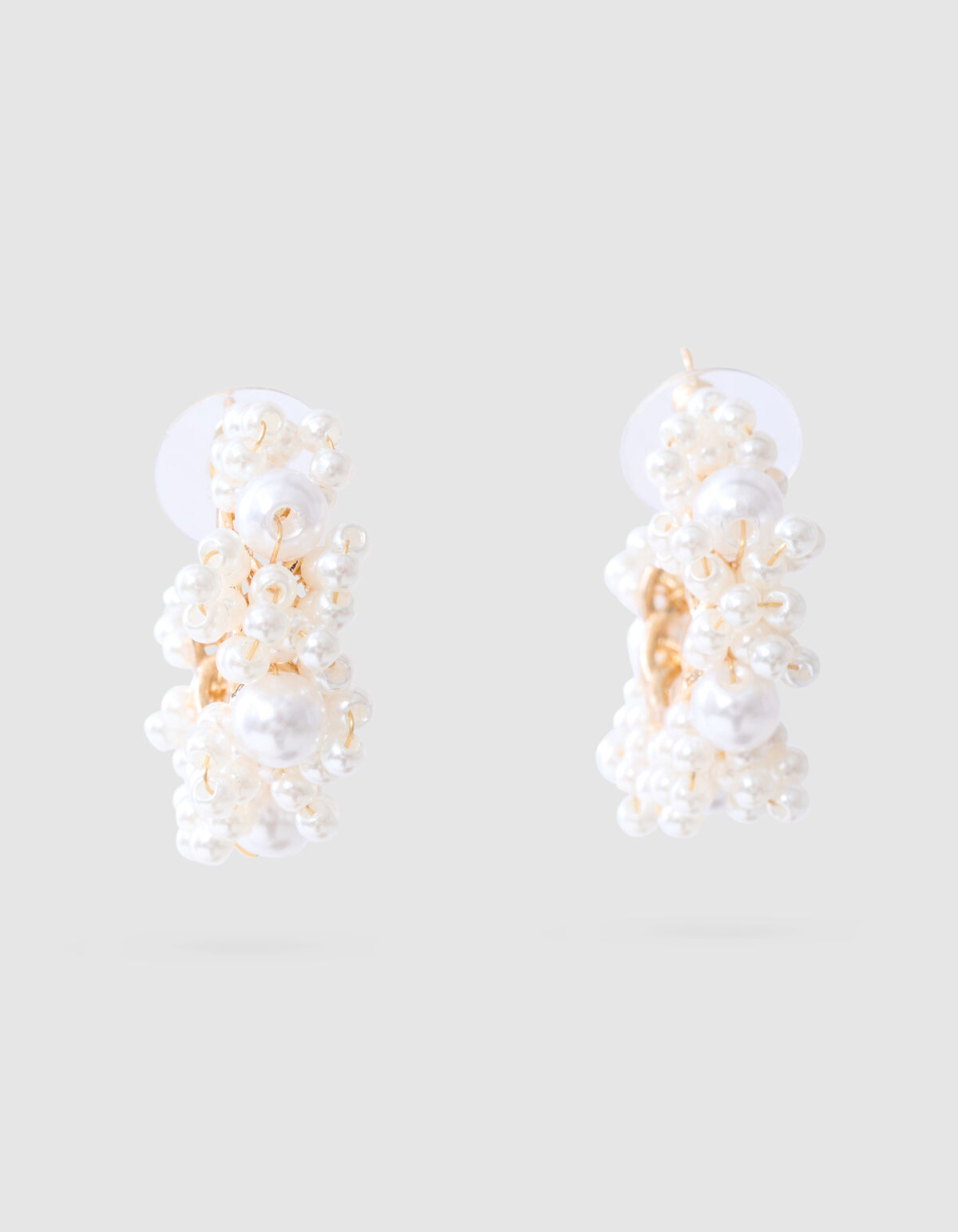 Perlenohrringe Off White SHOEBY ACCESSOIRES