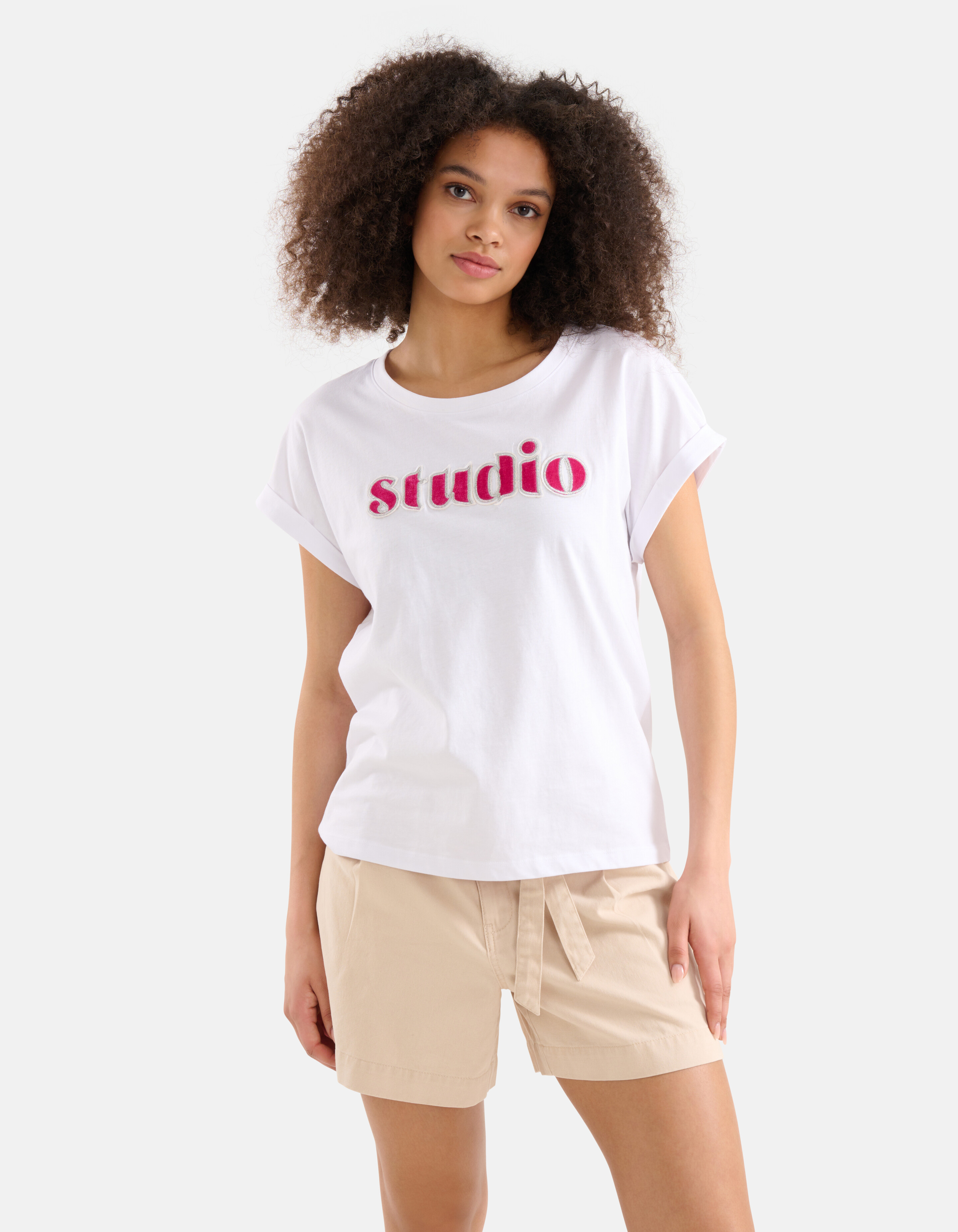 Artwork T-shirt Weiß SHOEBY WOMEN